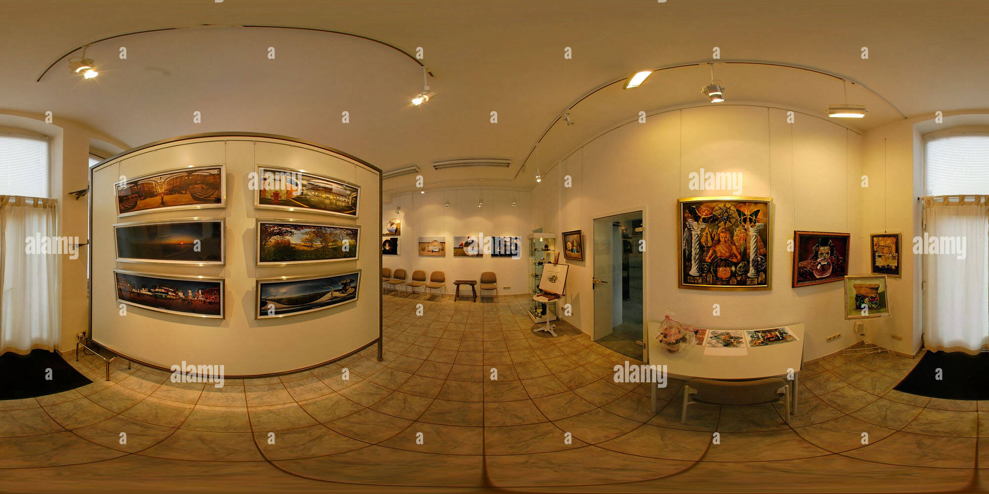 360 degree panoramic view of Galerie Rusch Sphären 5