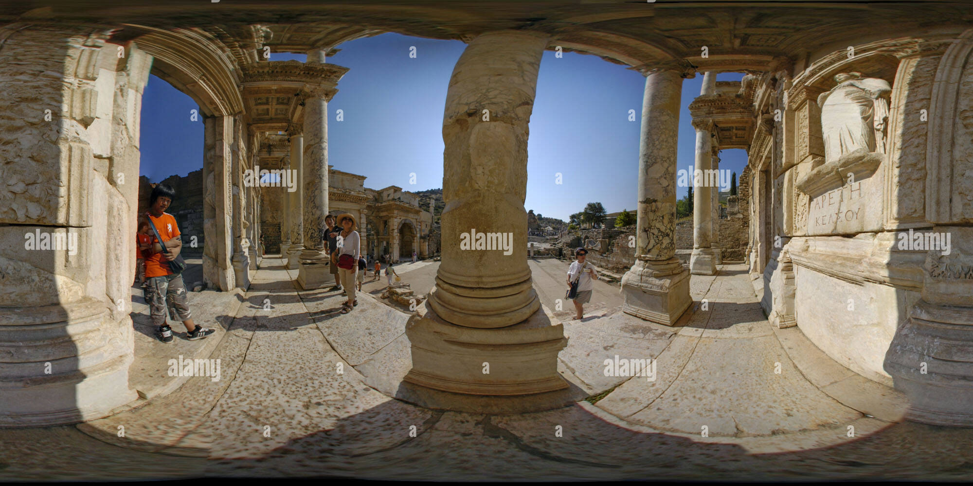 360 degree panoramic view of Ephesus