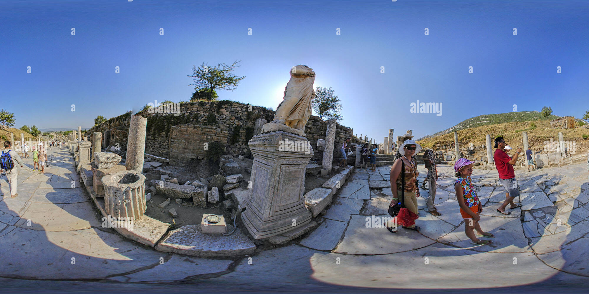 360 degree panoramic view of Ephesus