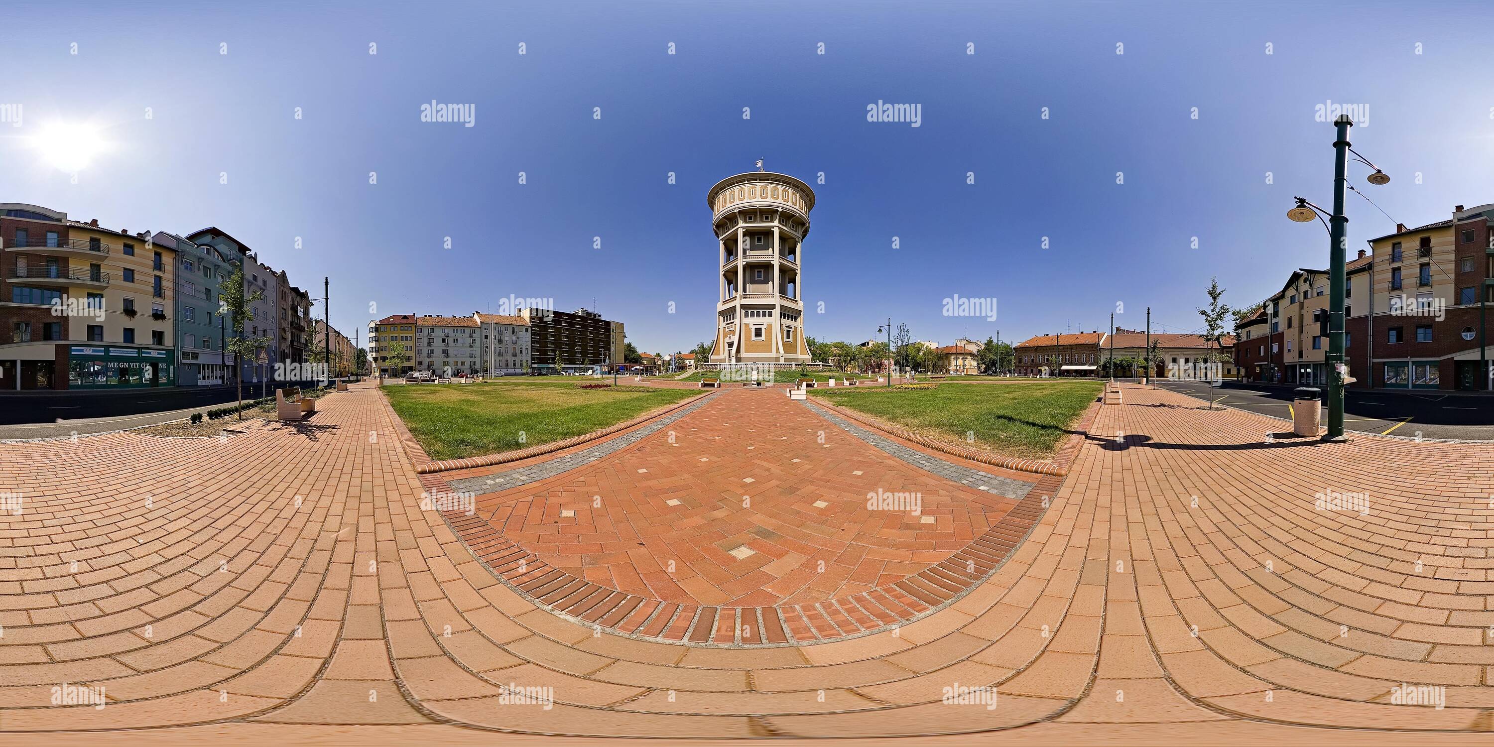 360 degree panoramic view of Old Lady Water Tower