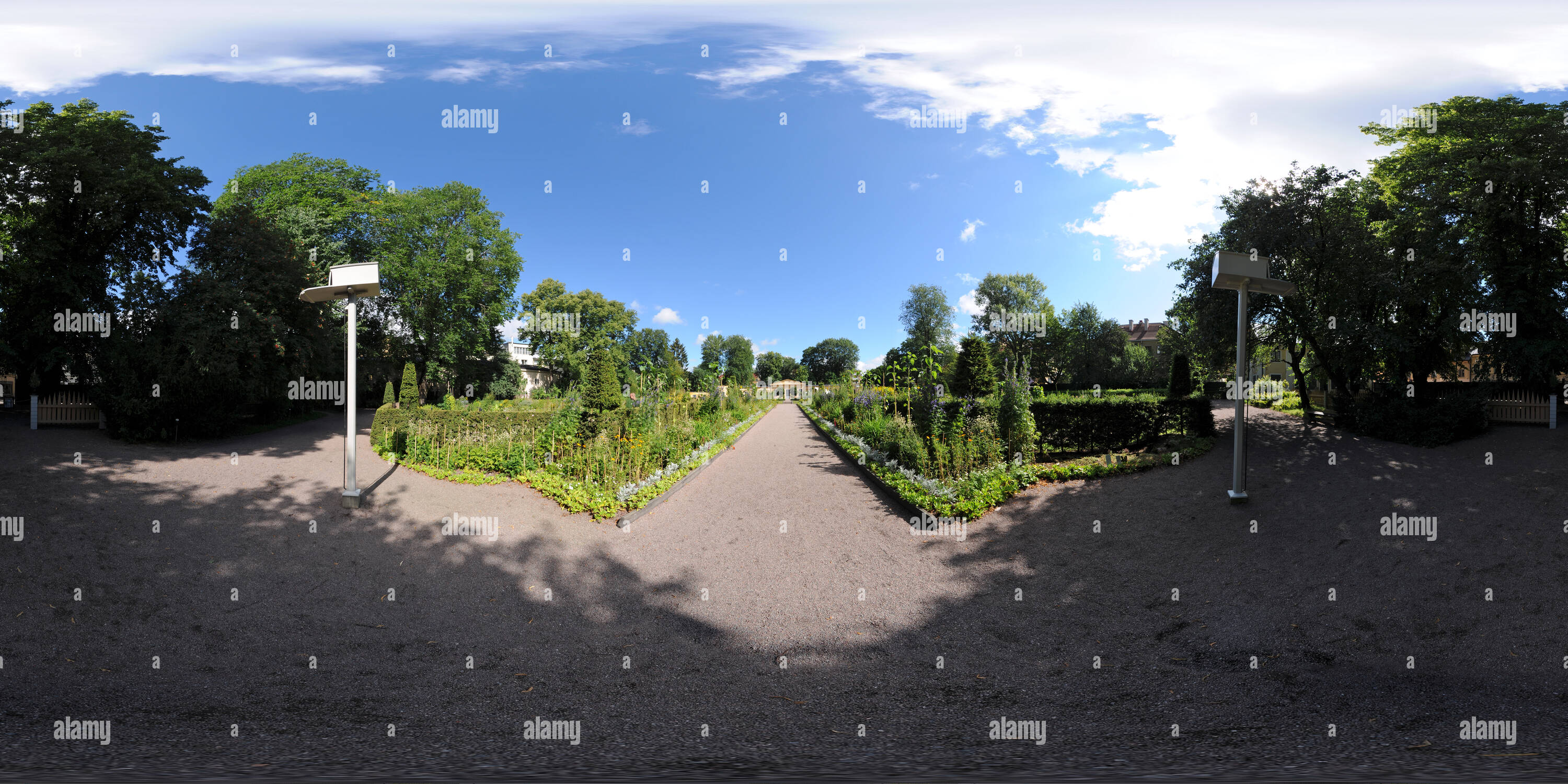 360 degree panoramic view of Linnaeus's garden