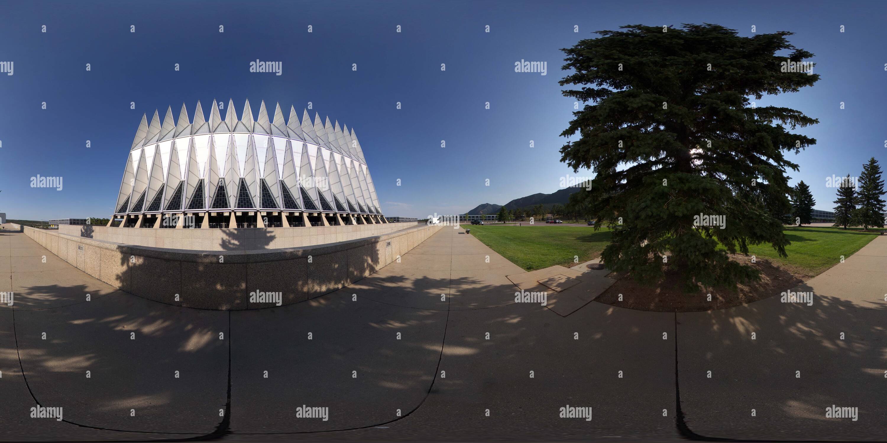 360° view of USAF Cadet Chapel - Alamy