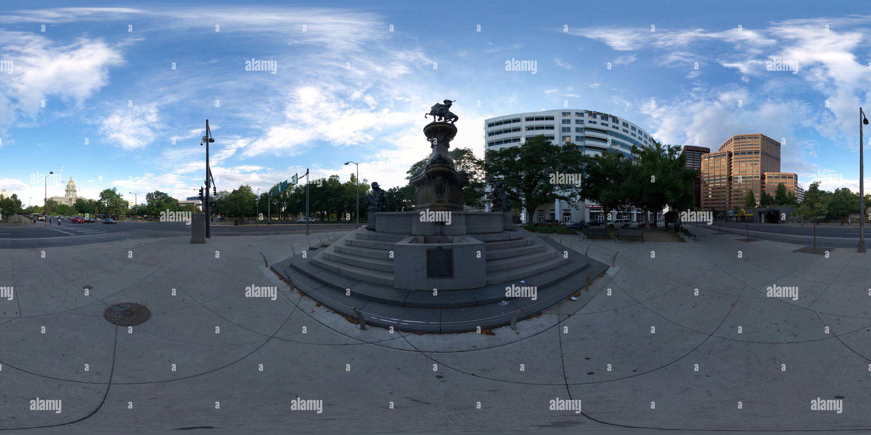 360° view of Smoky Hill Trail Monument Alamy