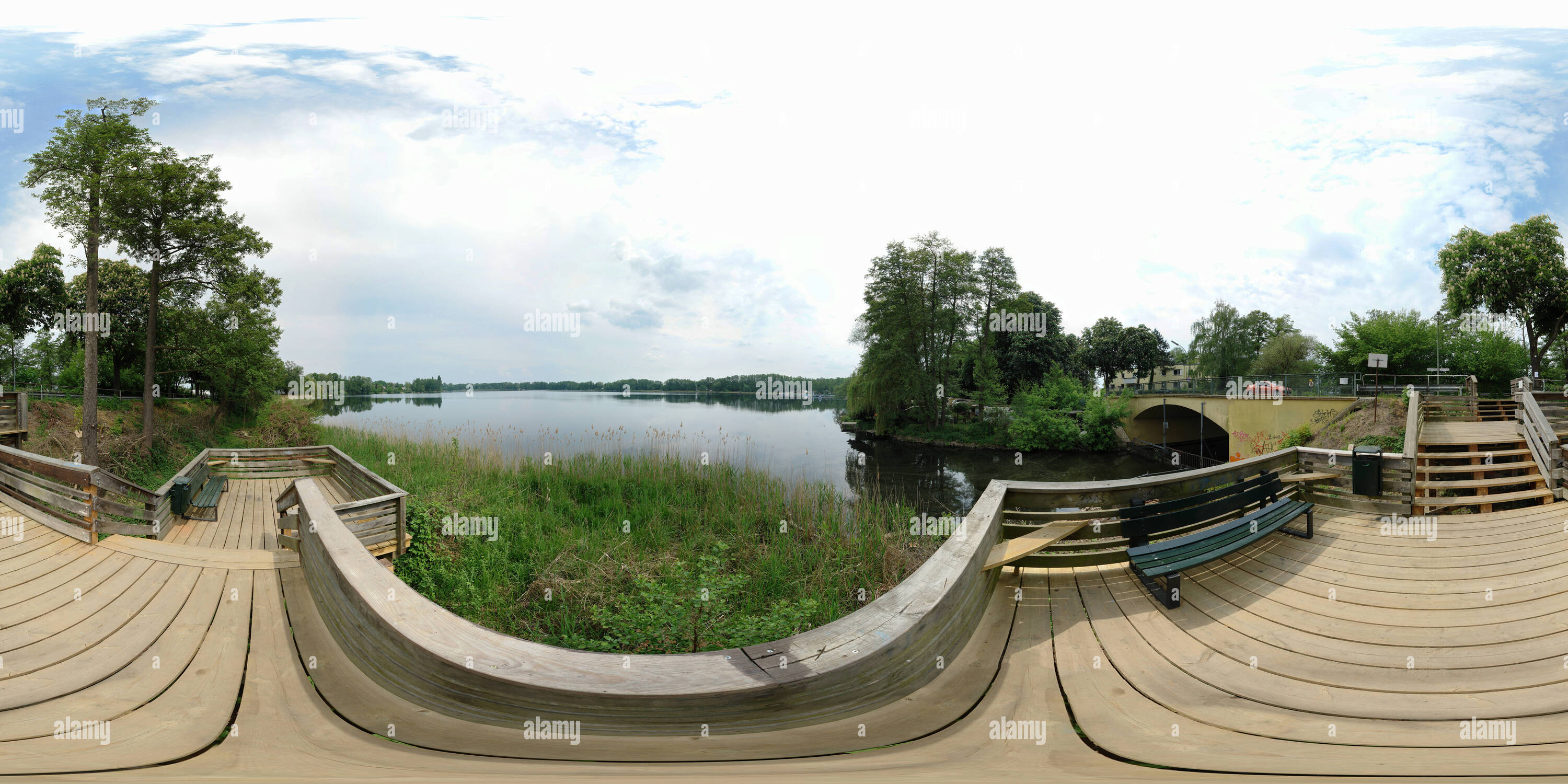 360 degree panoramic view of Der Heiligensee
