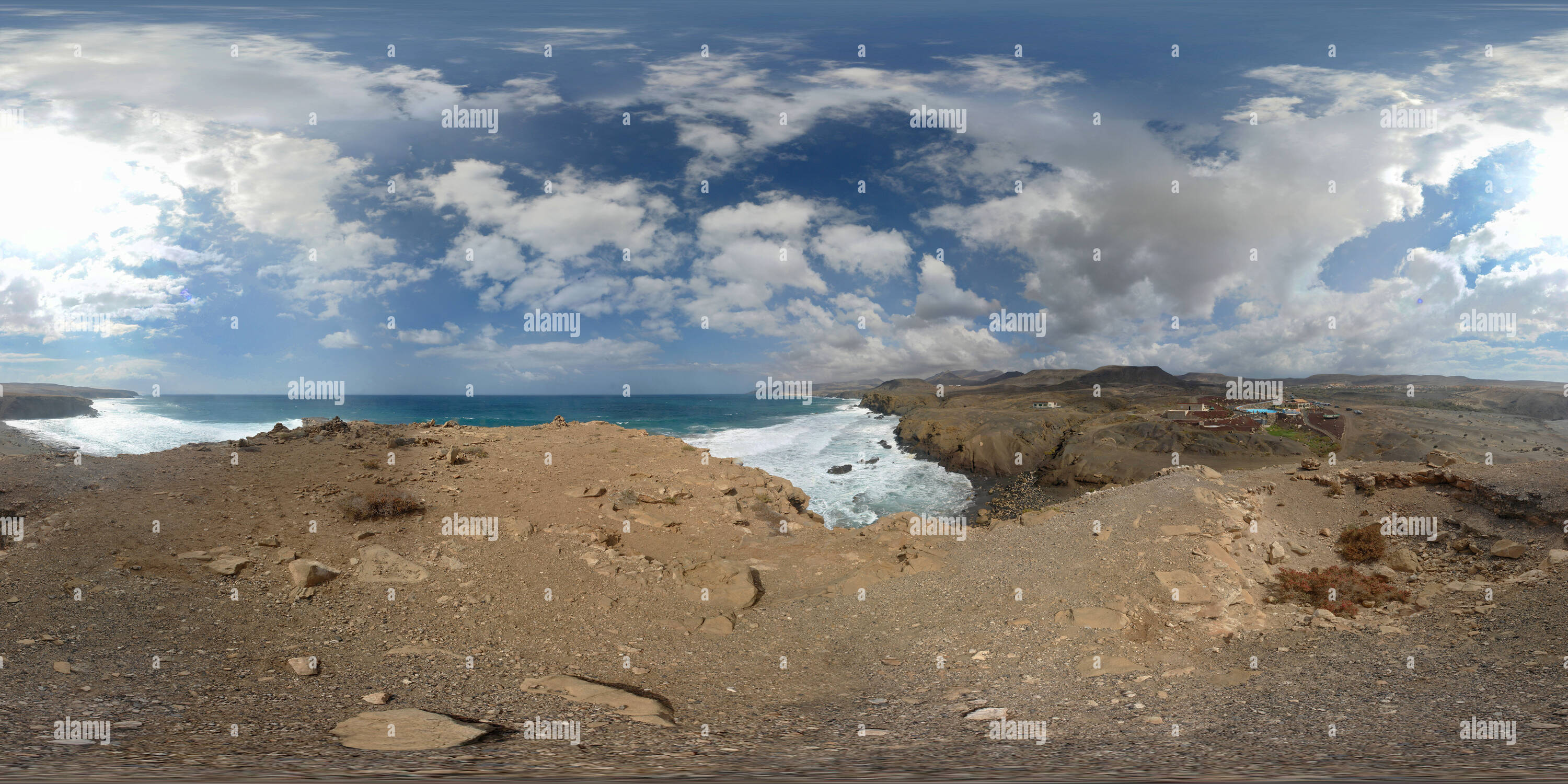 360 degree panoramic view of playa-de-la-pared