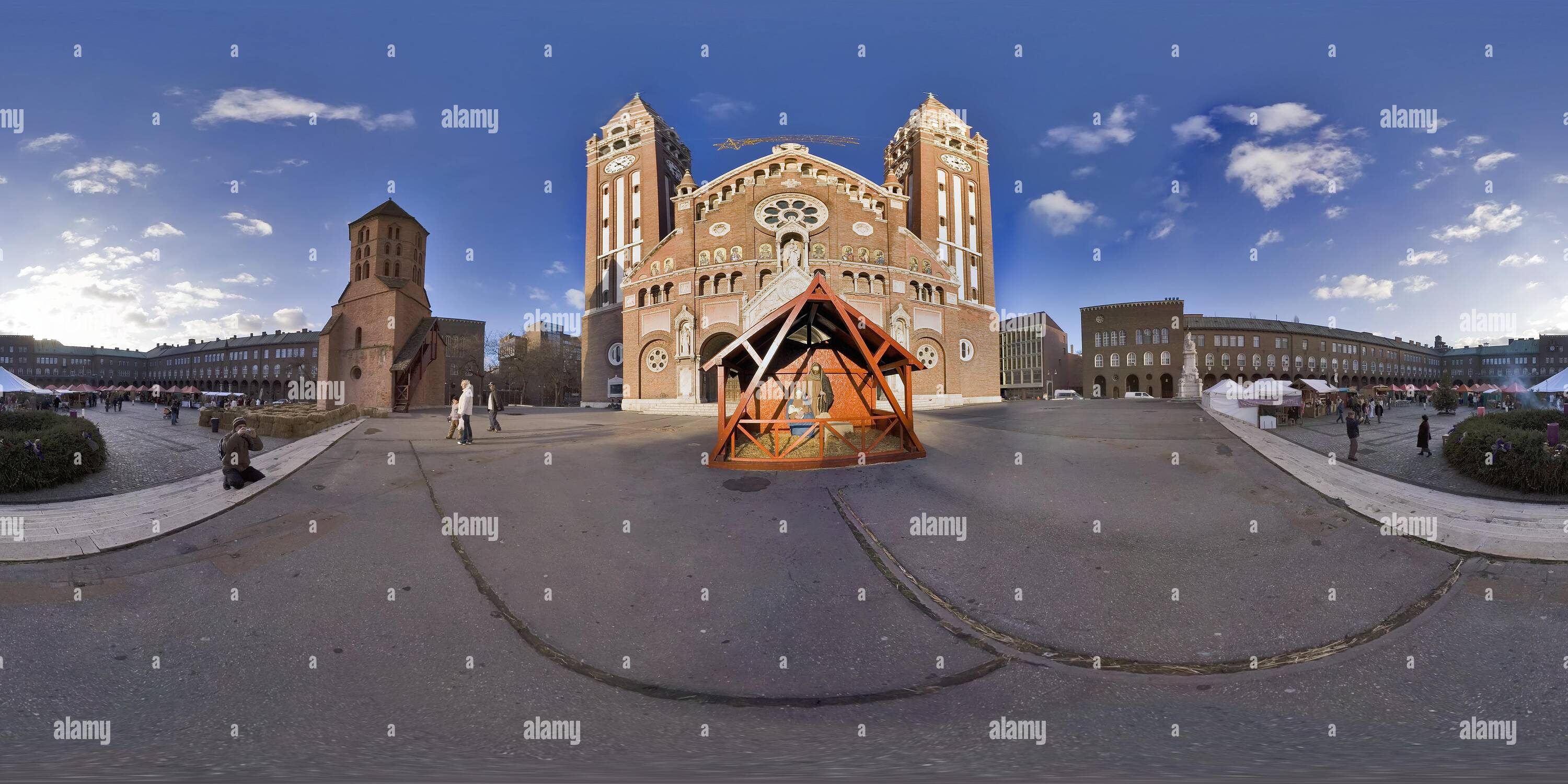 360 degree panoramic view of Traditional Advent artisan fair