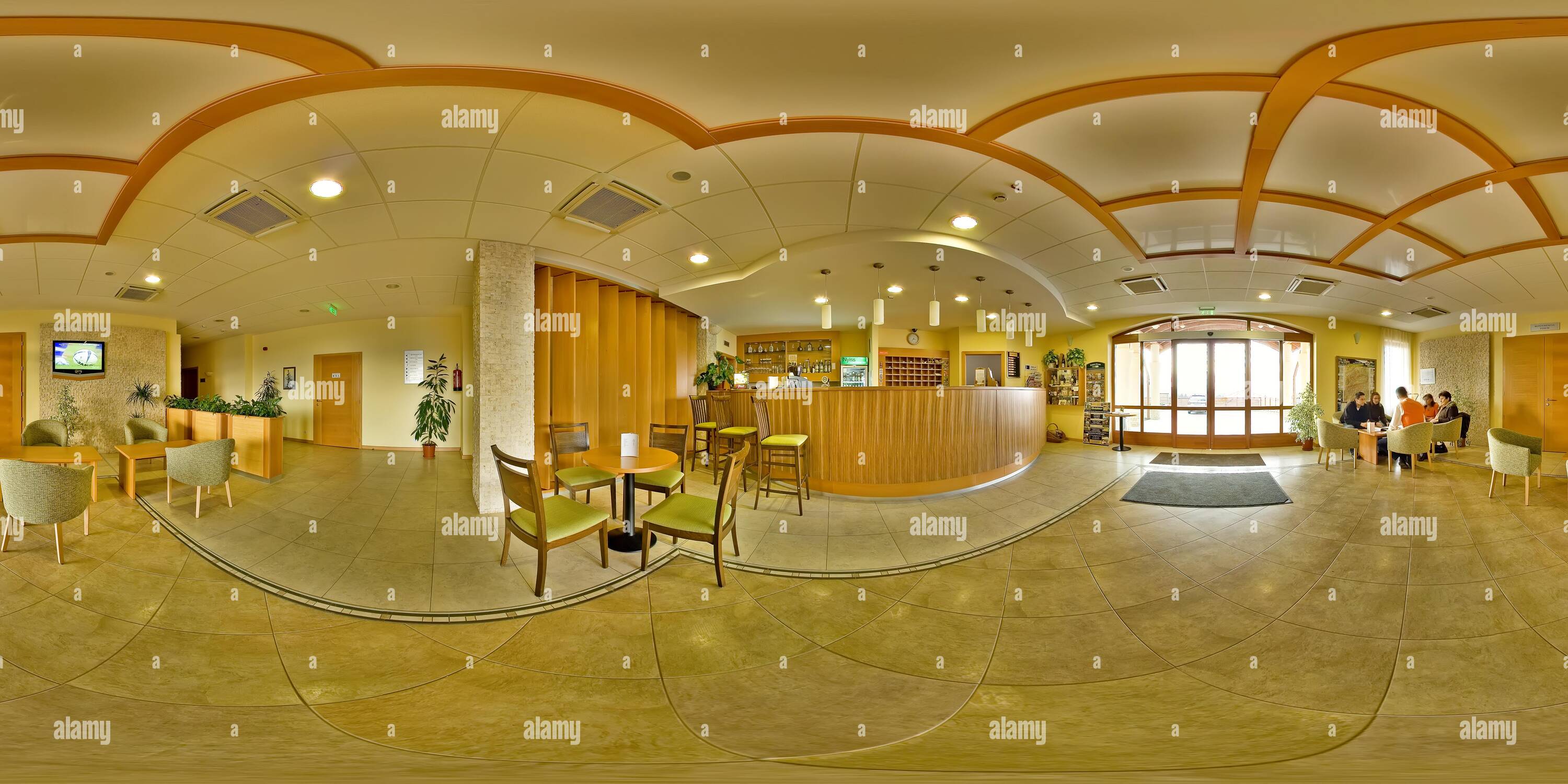 360 degree panoramic view of Szalajkaliget Hotel reception