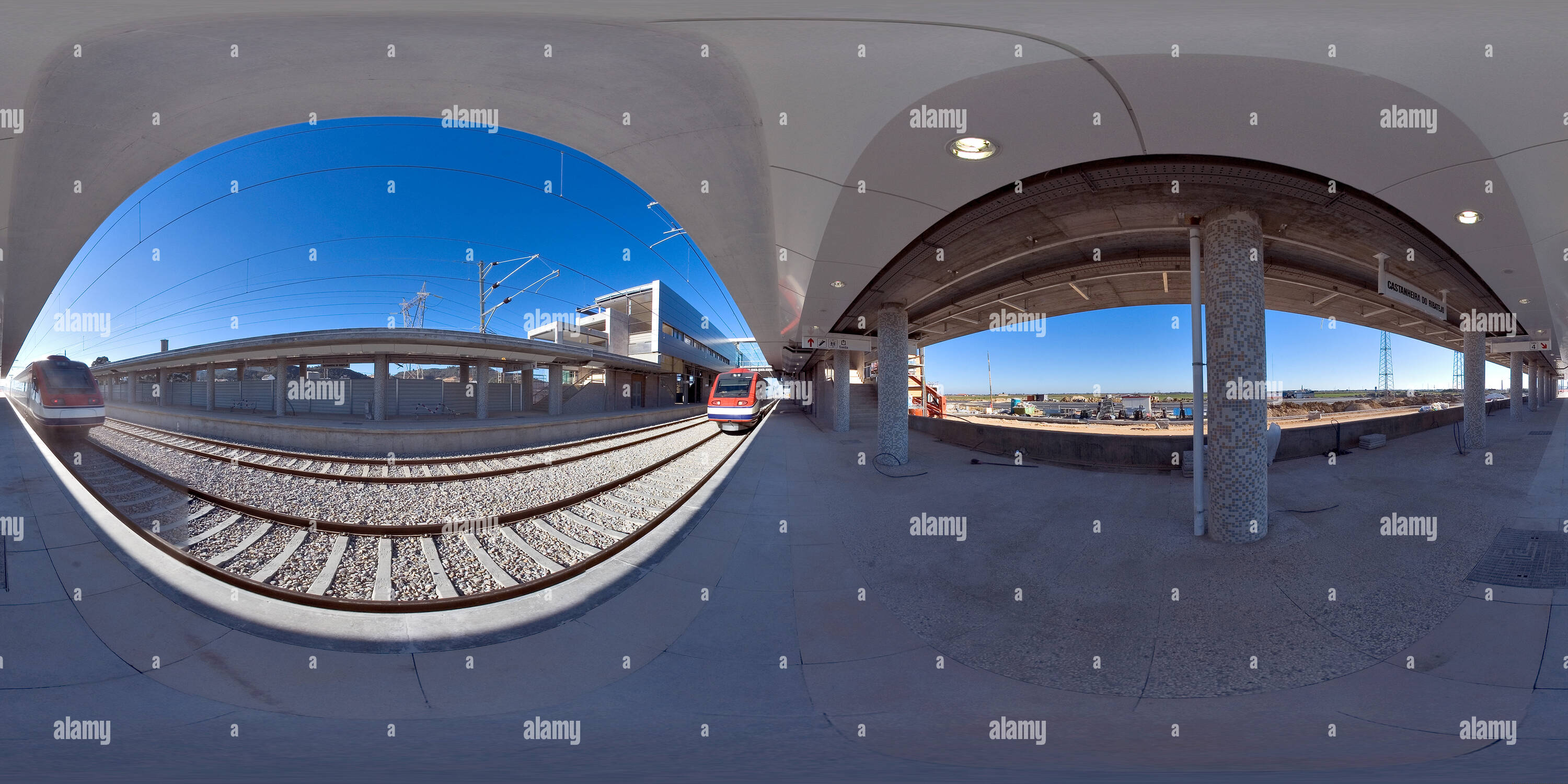 360 degree panoramic view of Castanheira Station