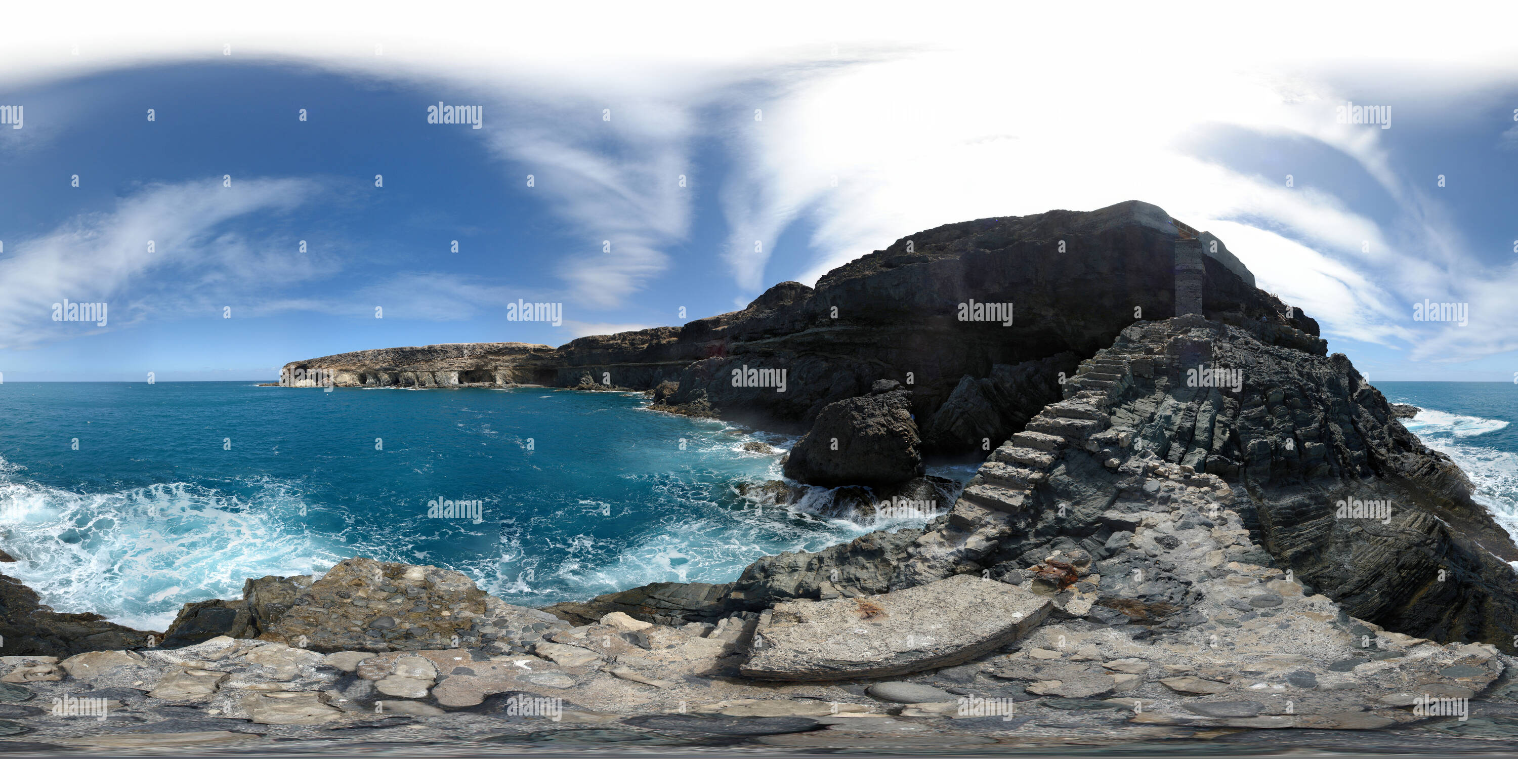 360 degree panoramic view of Caleta Negra