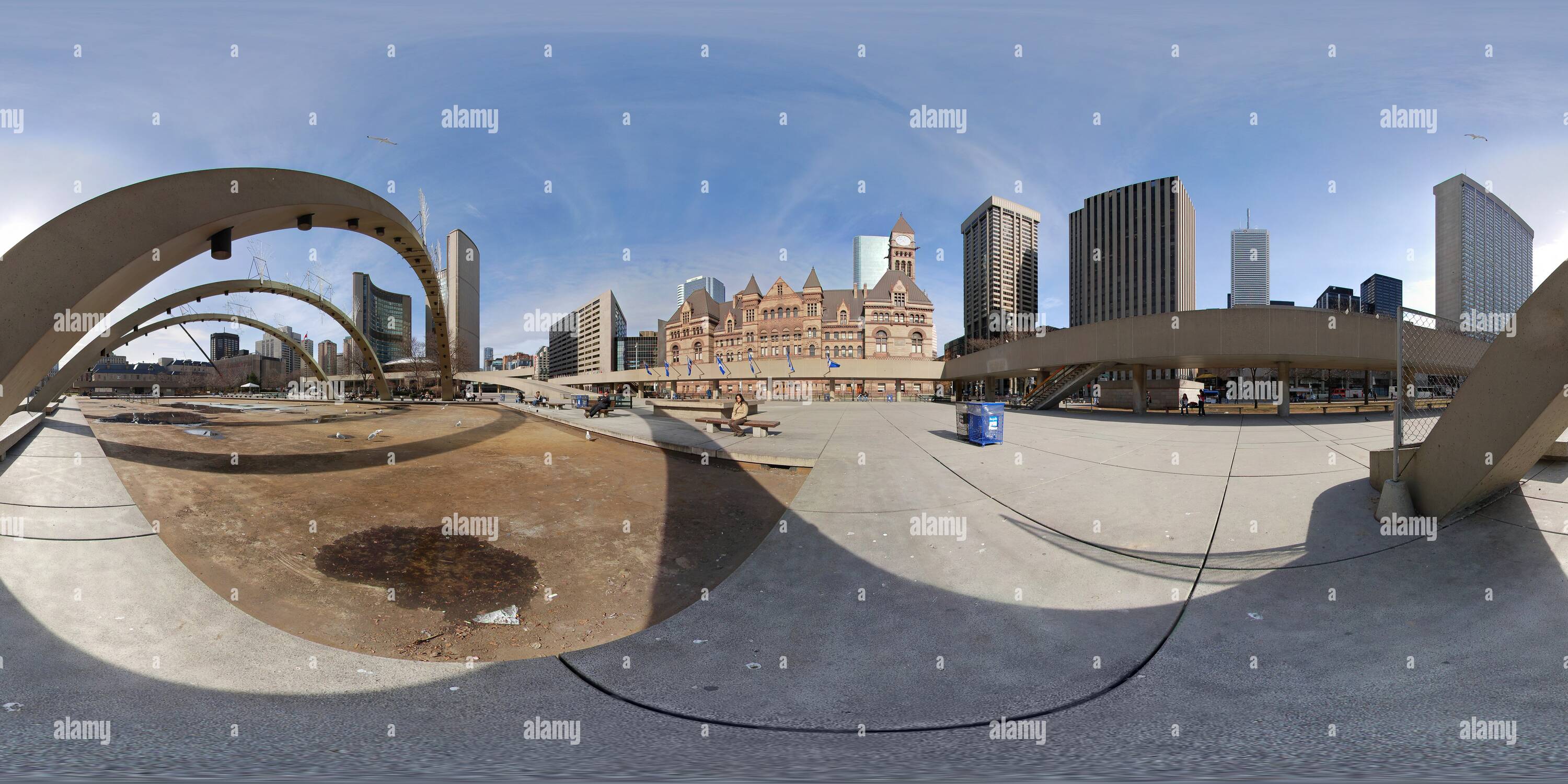 360° view of Toronto Nathan Phillips Square Alamy