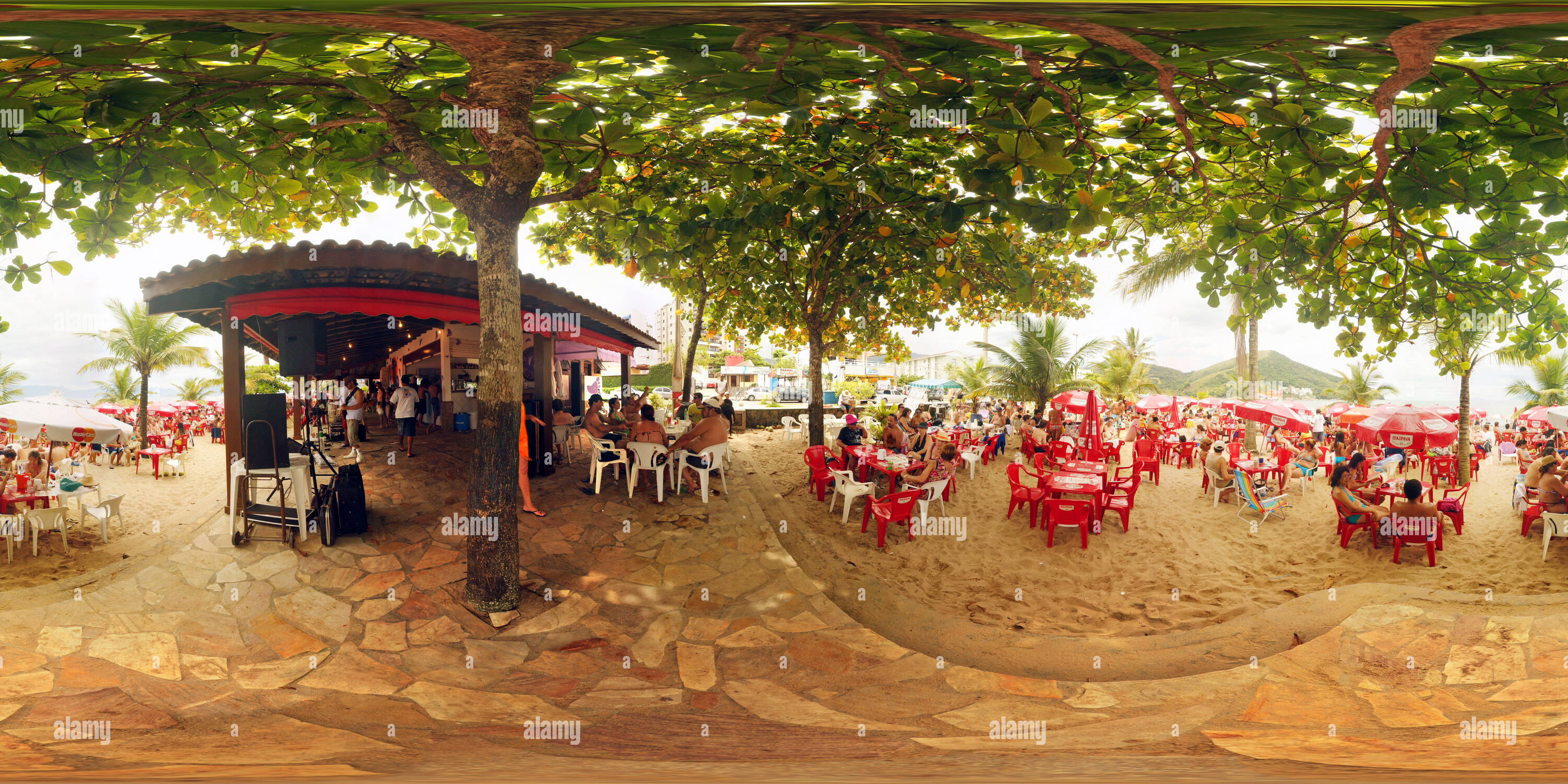 360 degree panoramic view of Quiosque Praia Martin De Sa