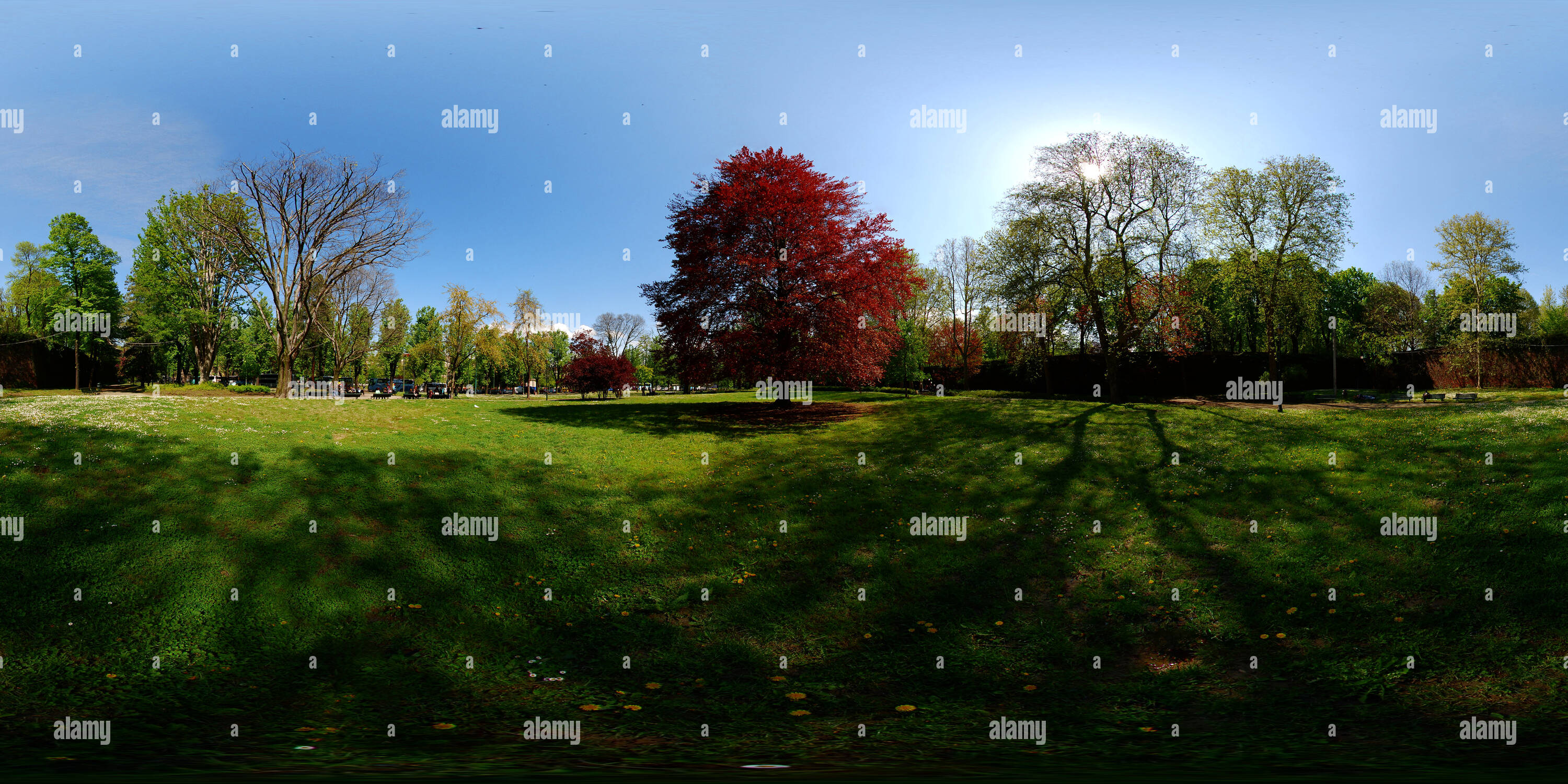 360° view of Giardini Reali, springtime - Alamy