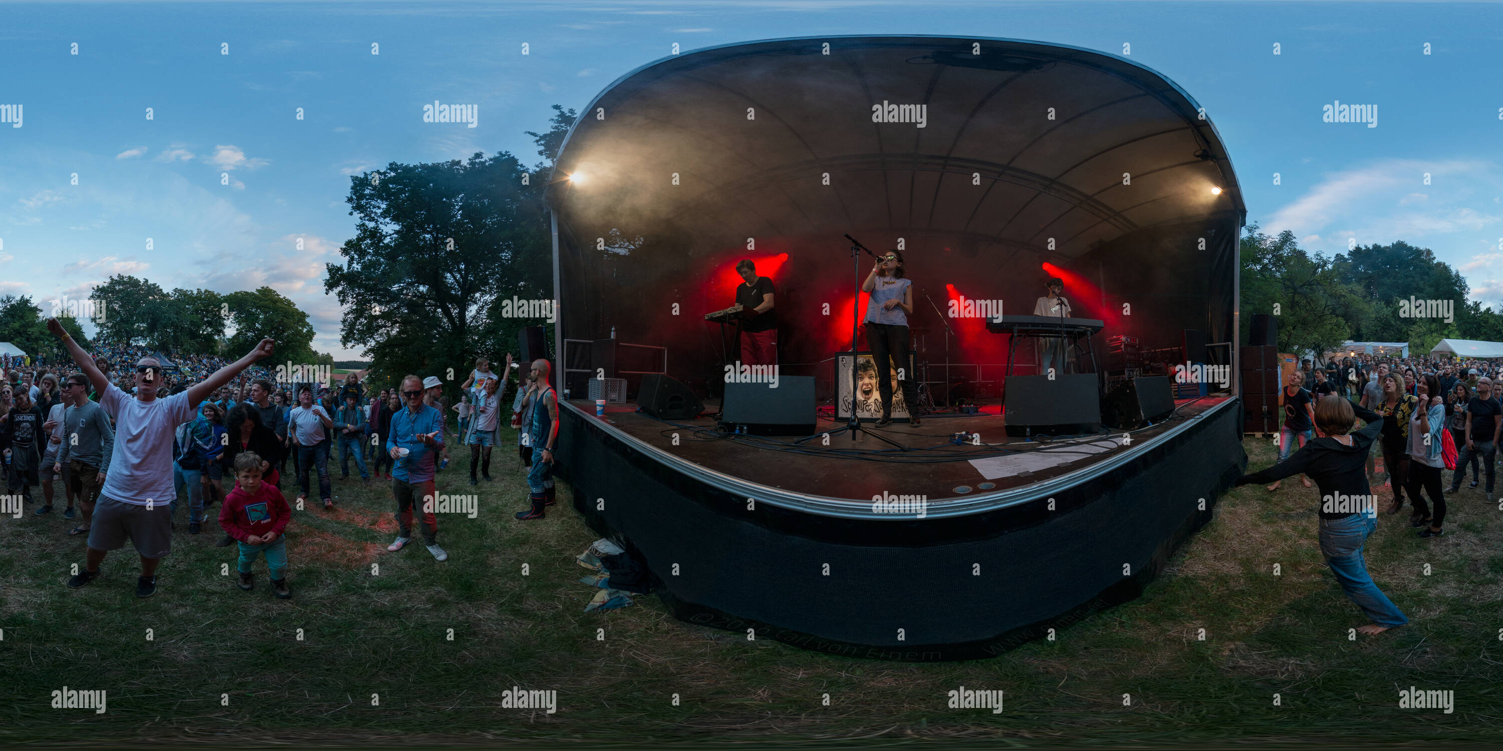 360 degree panoramic view of Schnipo Schranke - PUCH Open Air 2016