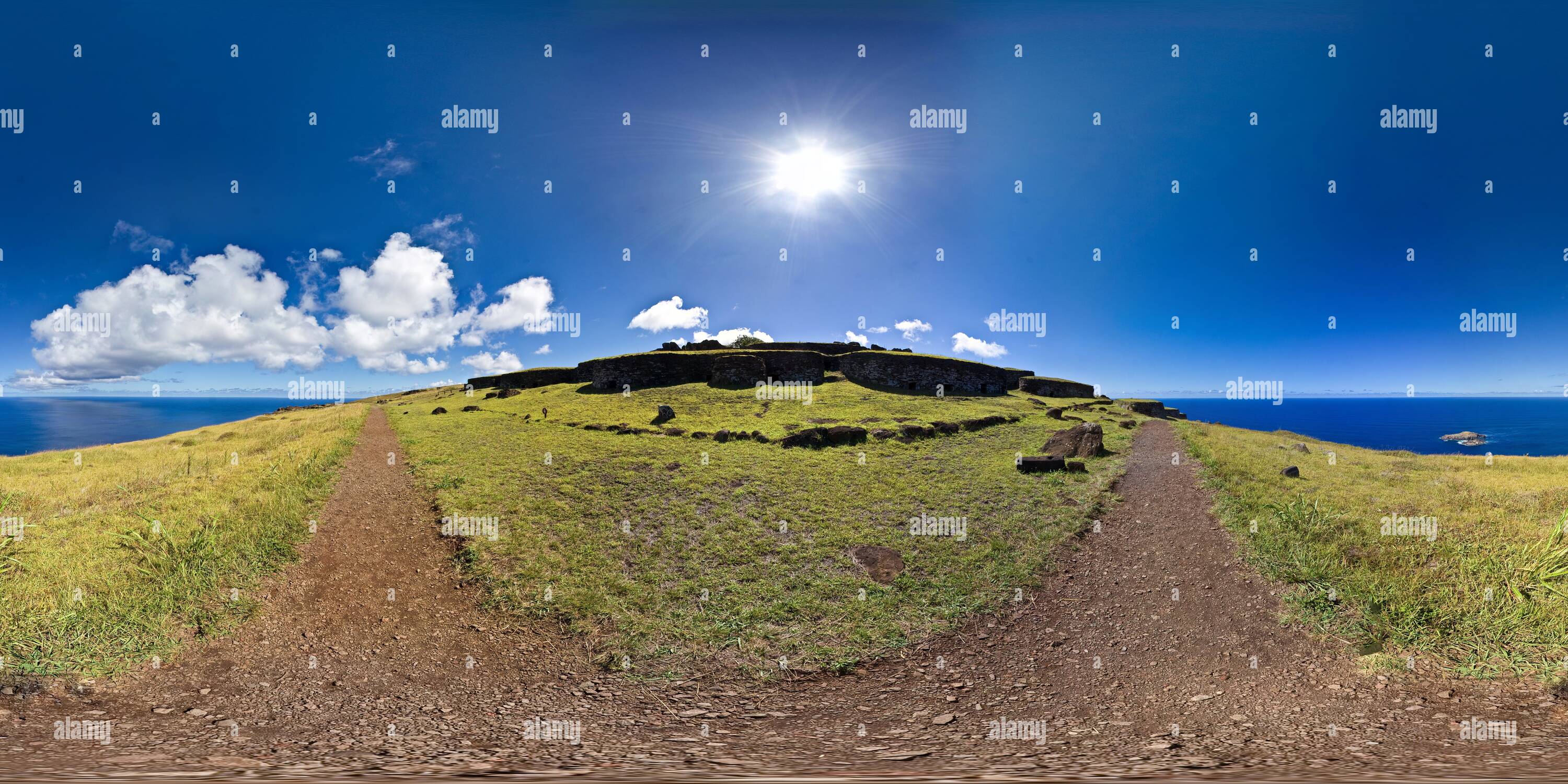 360 degree panoramic view of Orongo PathWay
