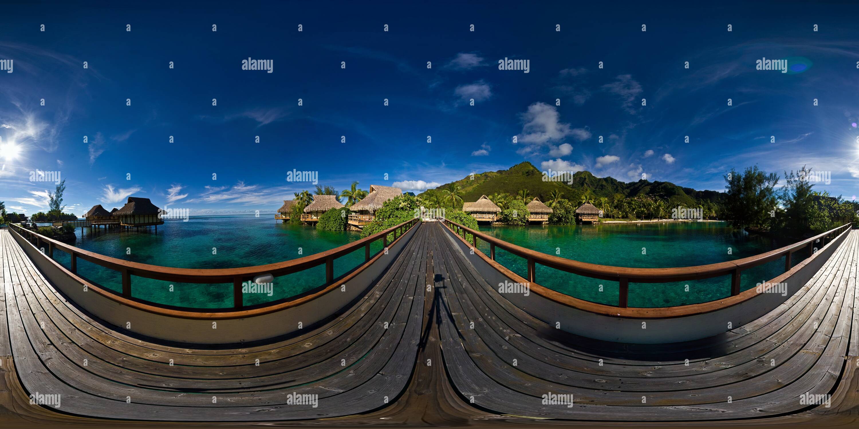 360 degree panoramic view of HoneyMooner Bridge