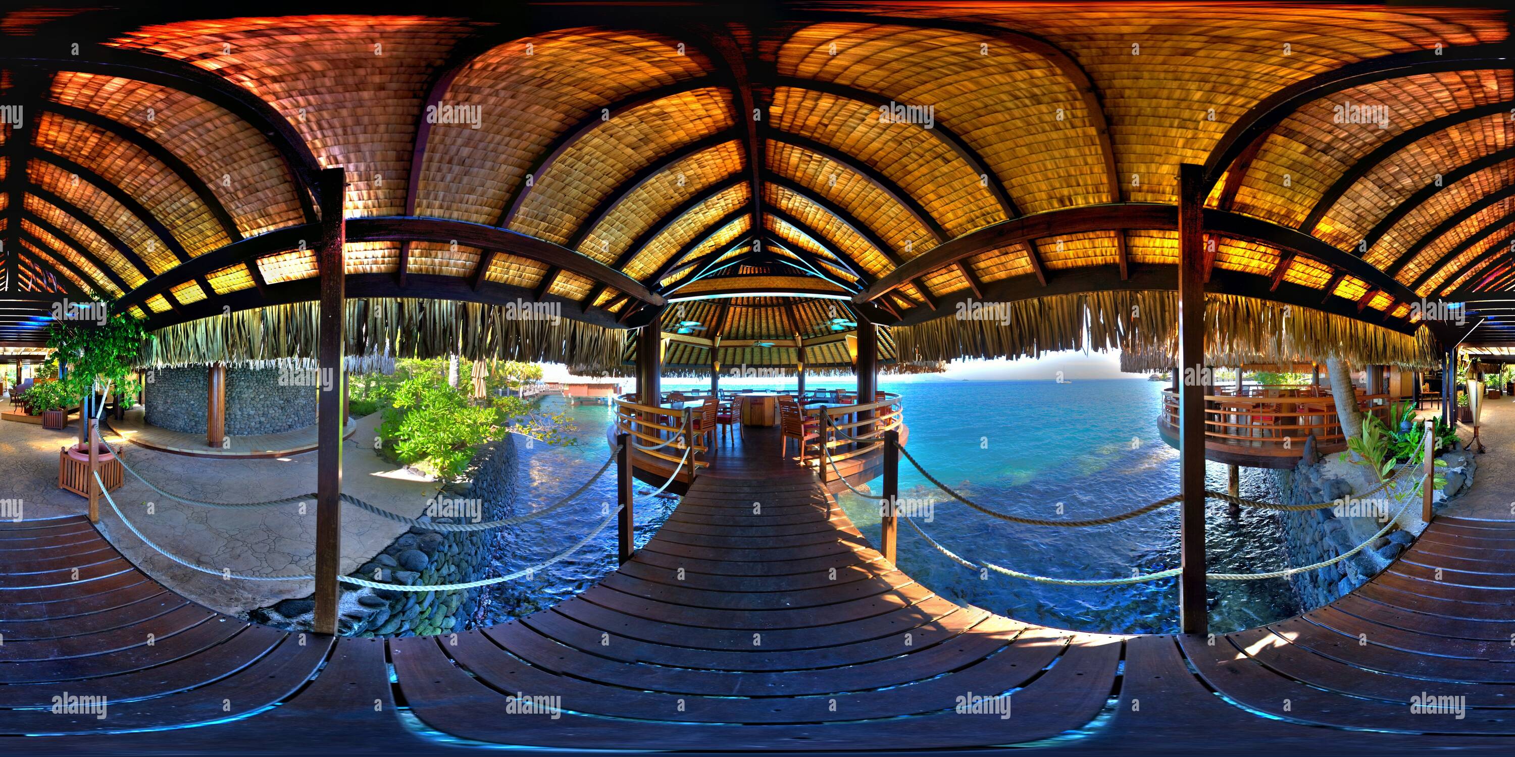 360 degree panoramic view of Lotus Restaurant Deck