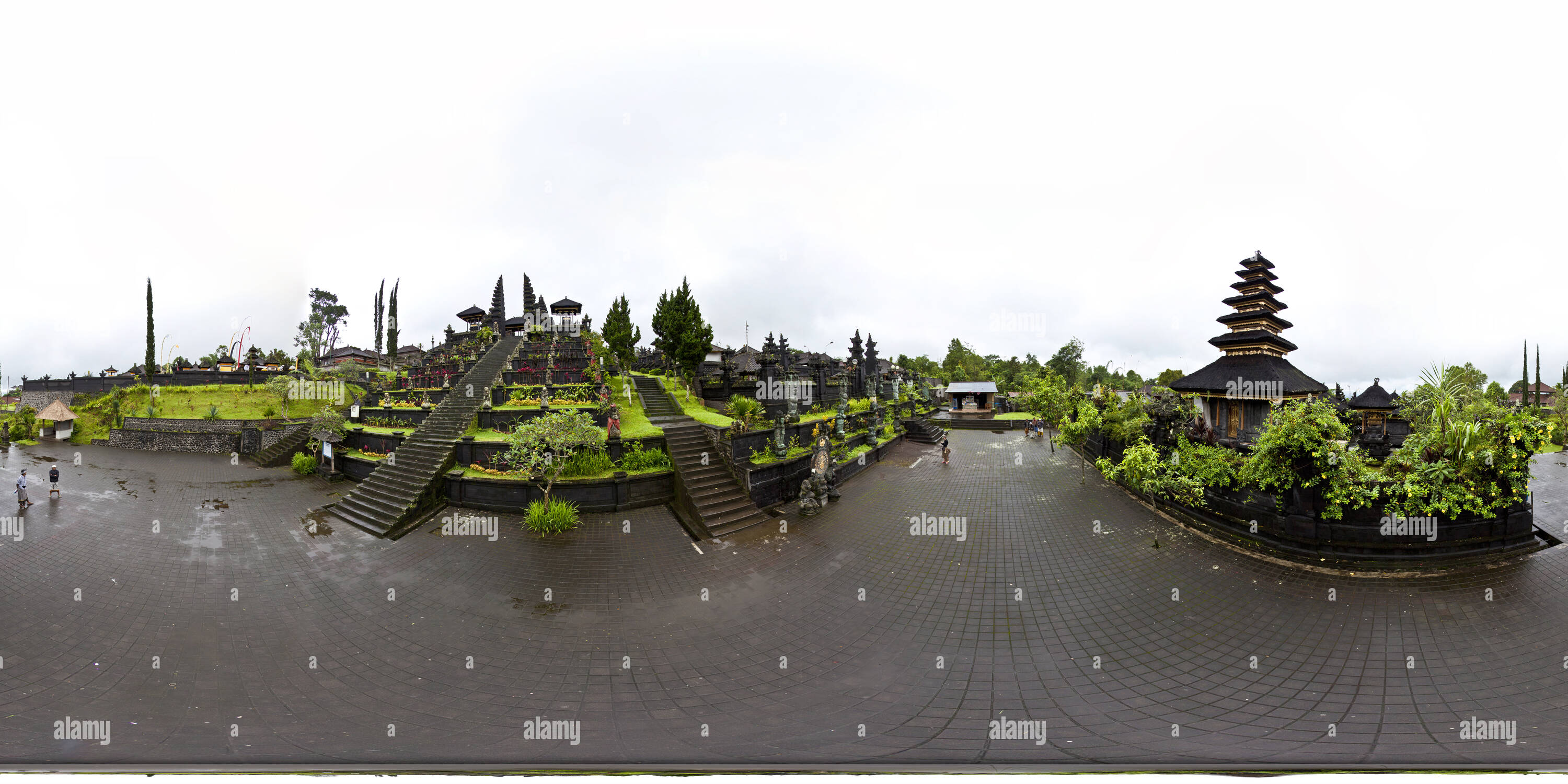 360 degree panoramic view of Pura Besakih : The Revered Mother Temple of Bali