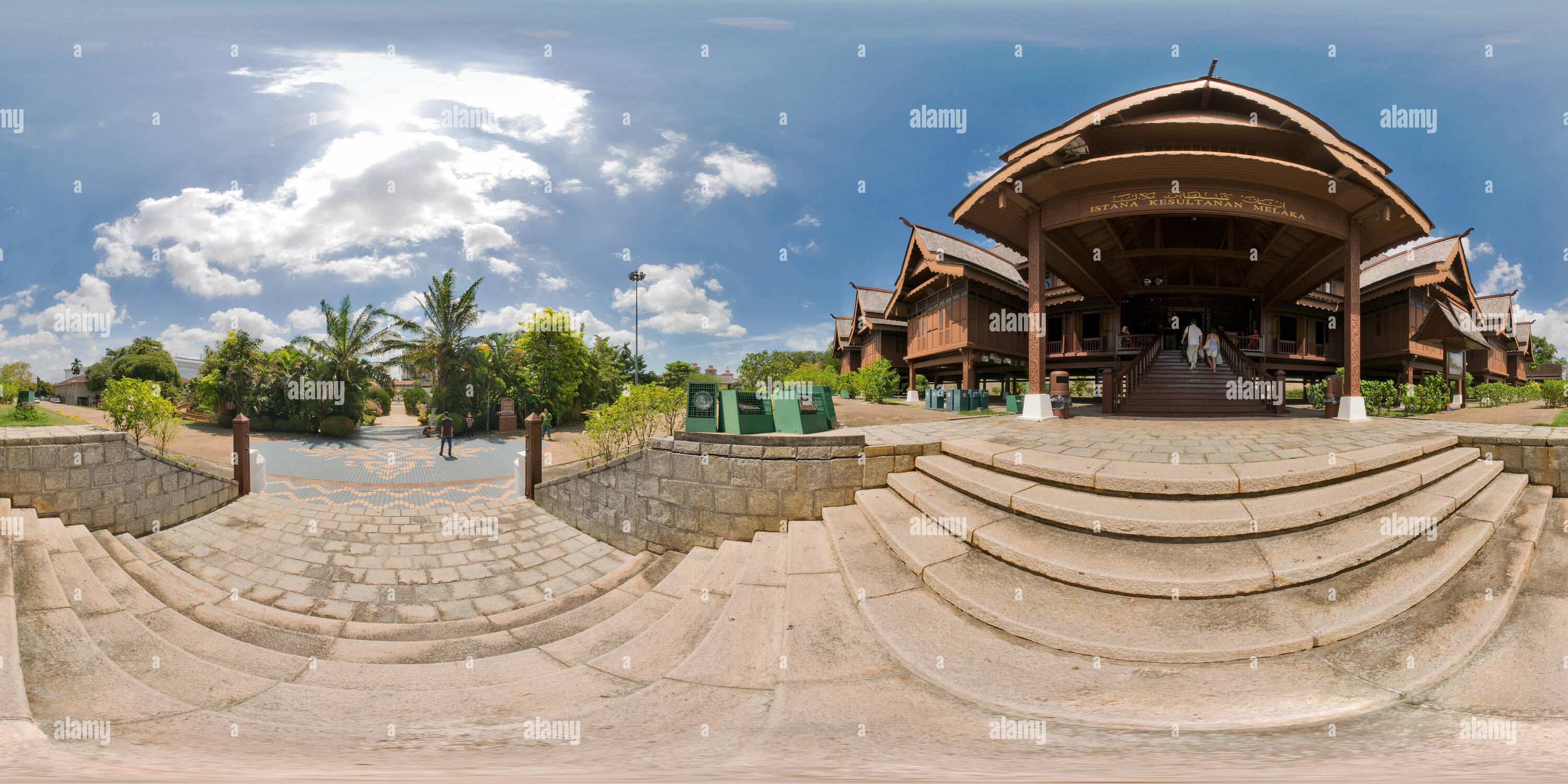360 degree panoramic view of Istana Outside