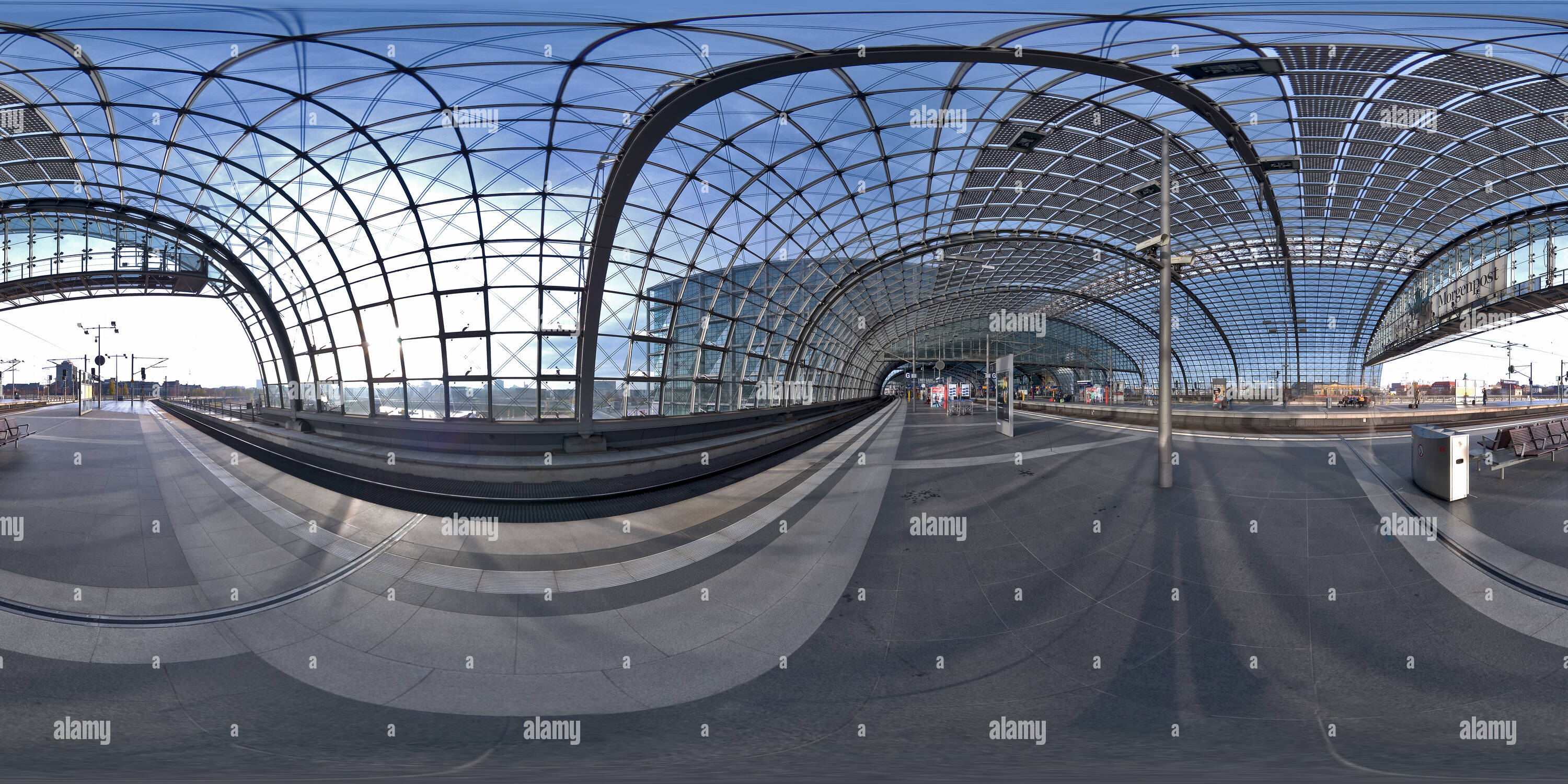 360 degree panoramic view of Berlin HBF