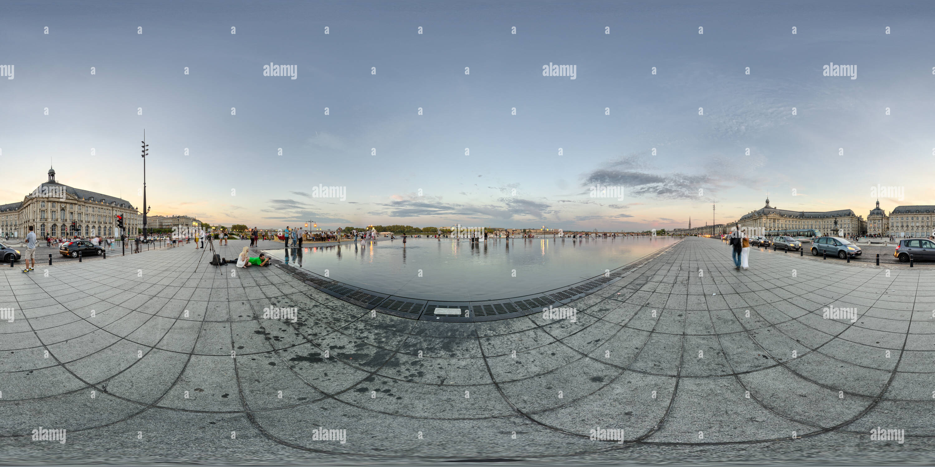 360° view of Place De La Bourse Bordeaux France - Alamy