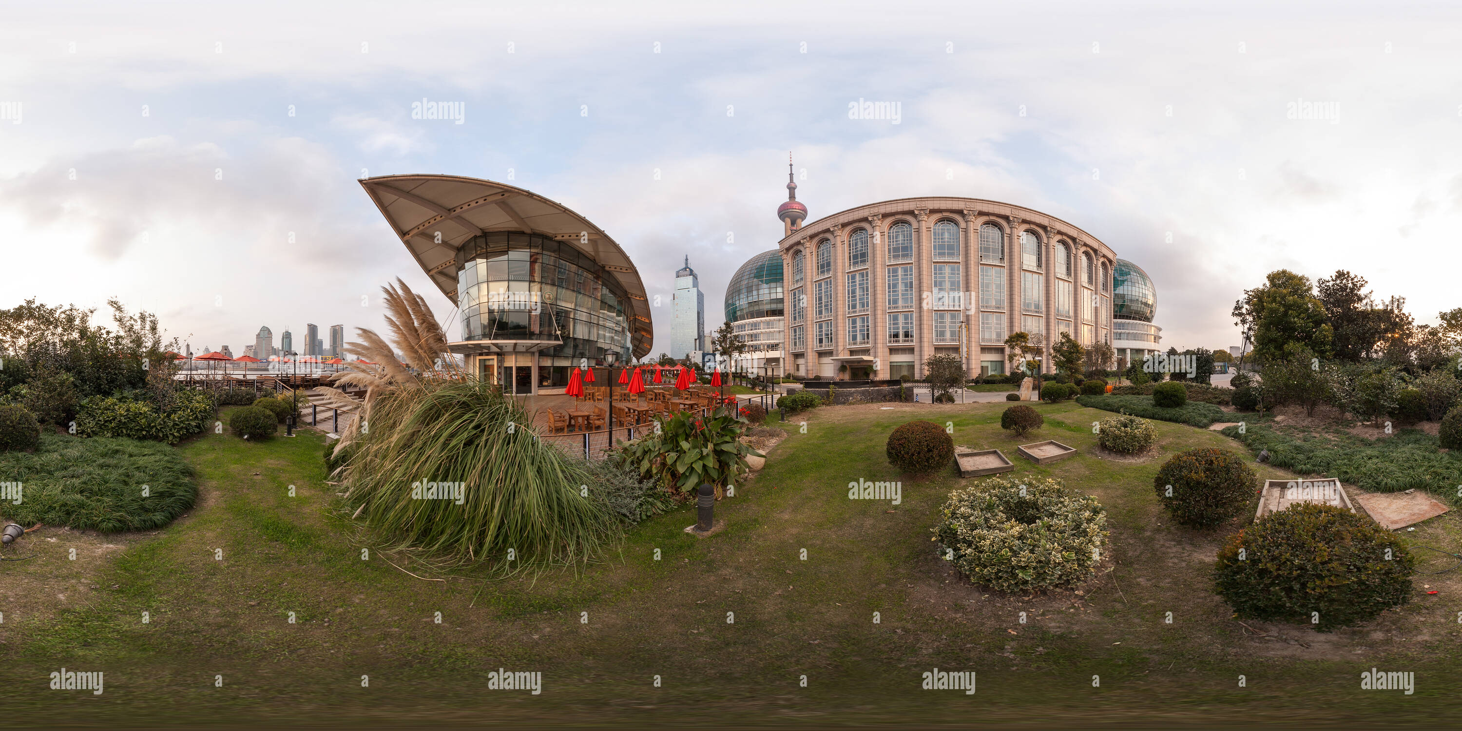 360° view of Shanghai international conference center Alamy