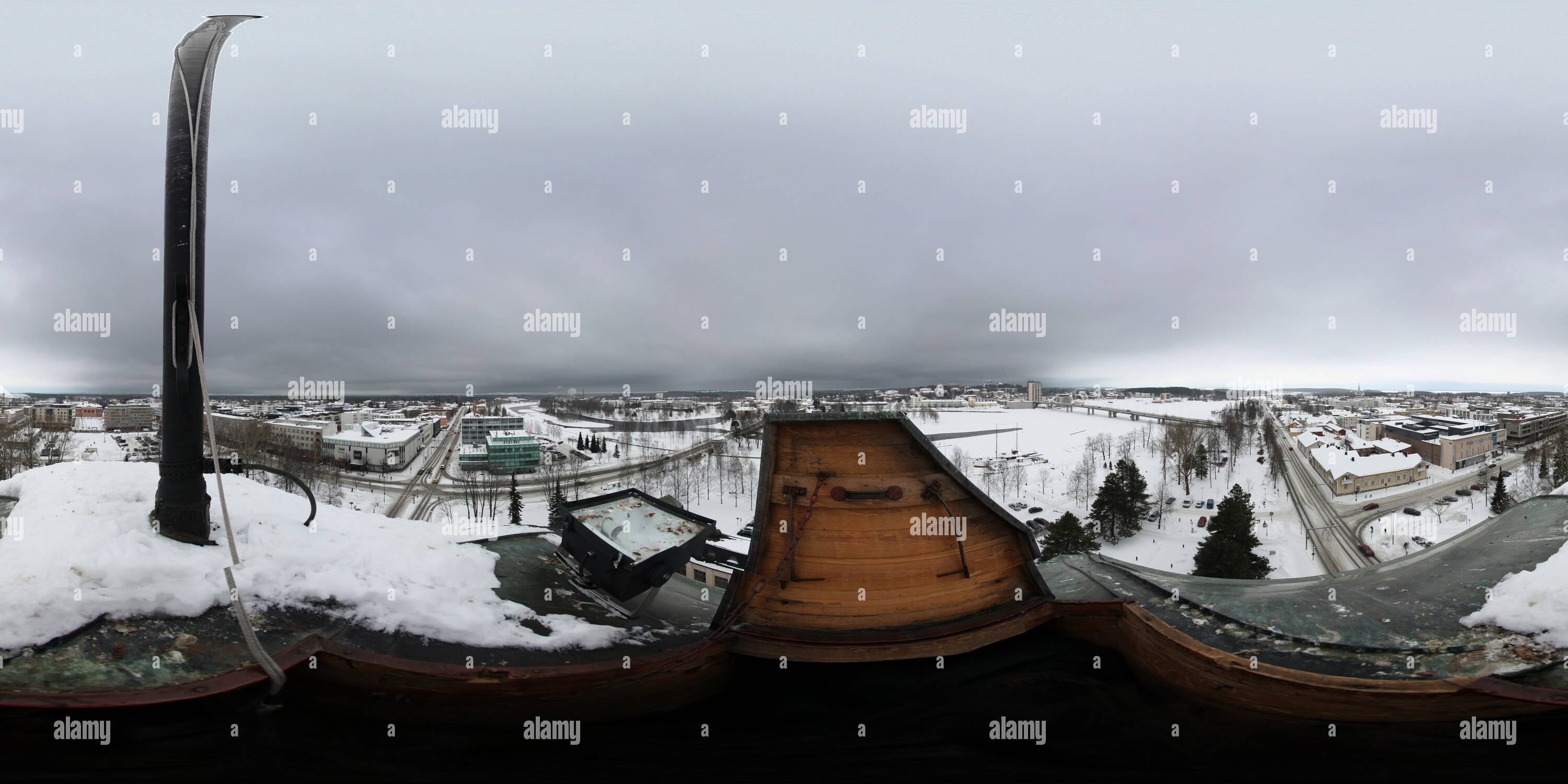 360 degree panoramic view of Joensuu view from the City hall