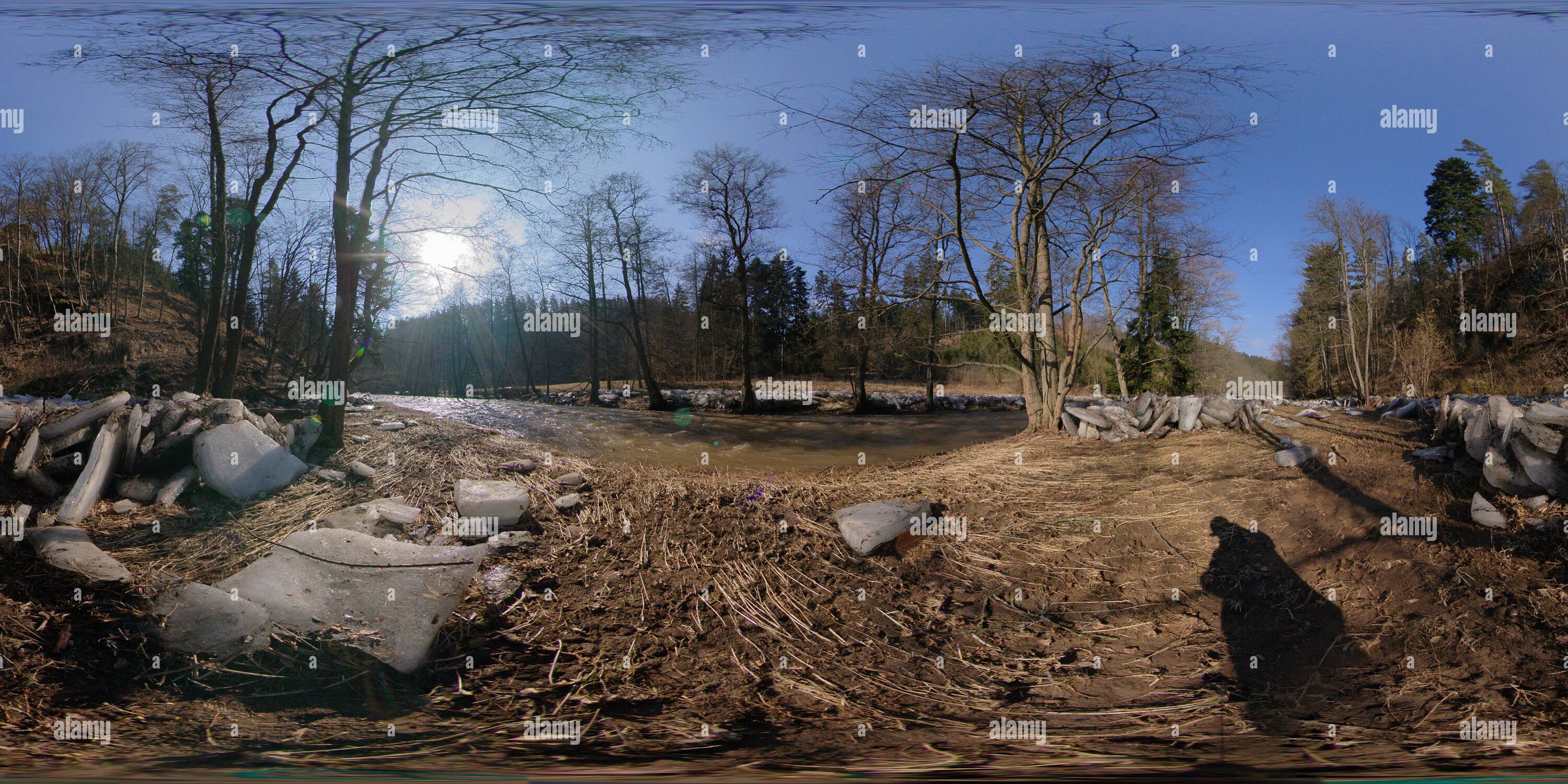 360° view of After the spring flood Alamy