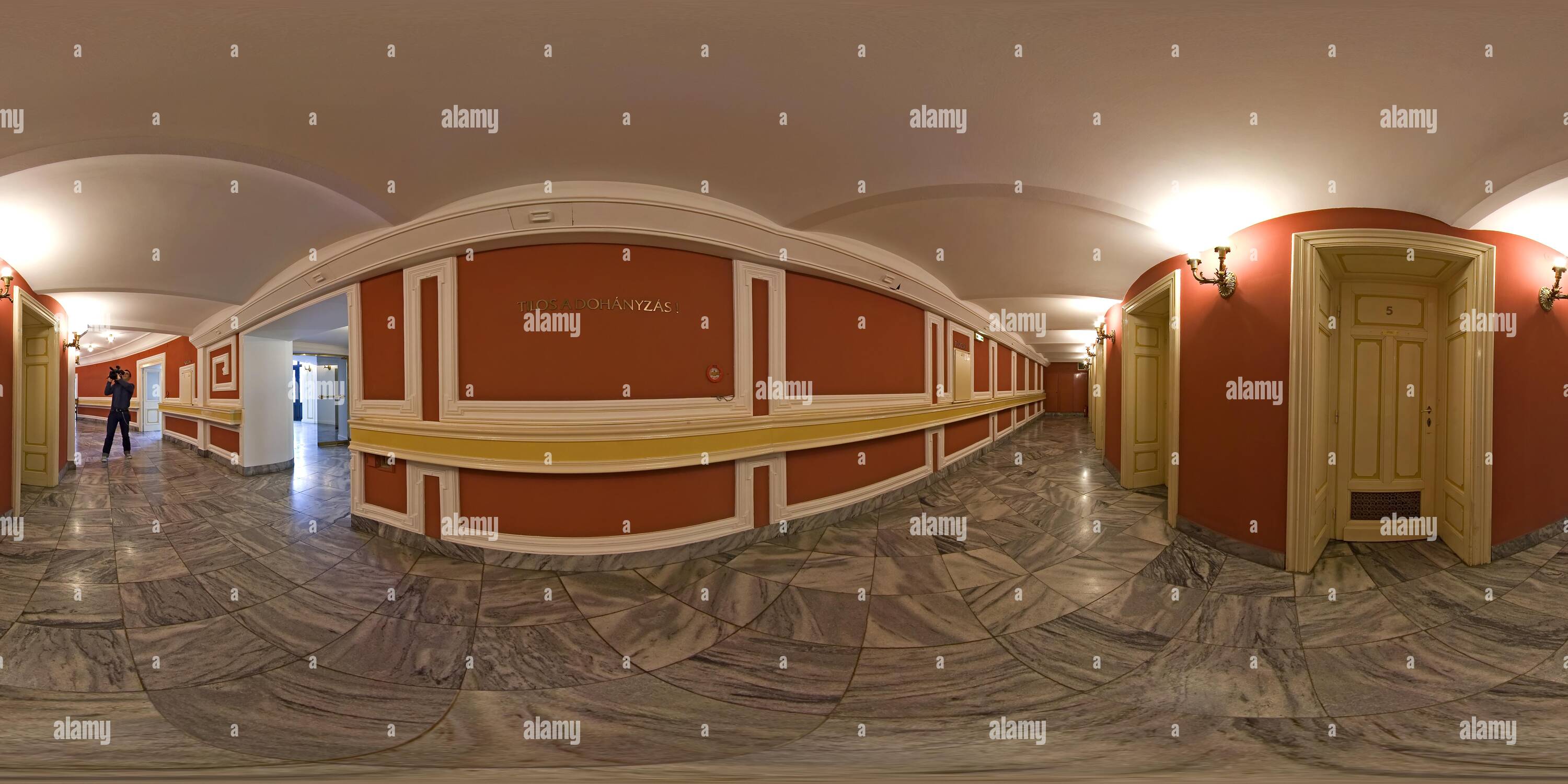 360° view of National Theatre box entrance corridor Alamy