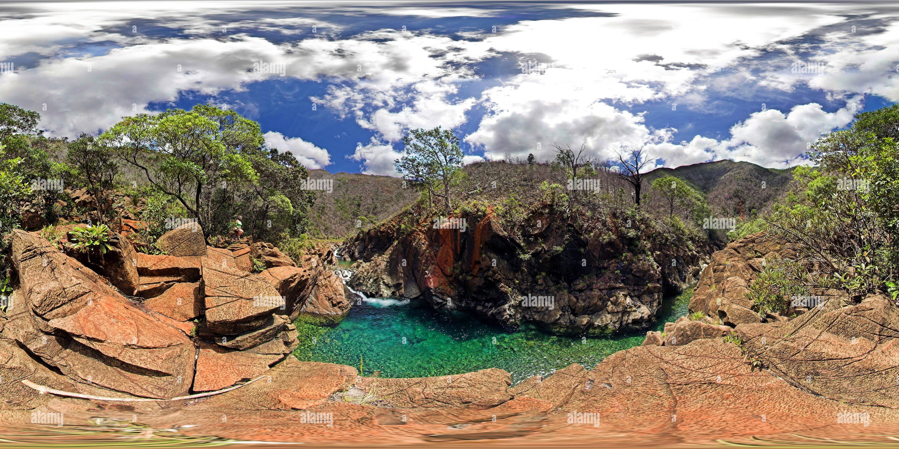 360 degree panoramic view of Dumbea River North New Caledonia