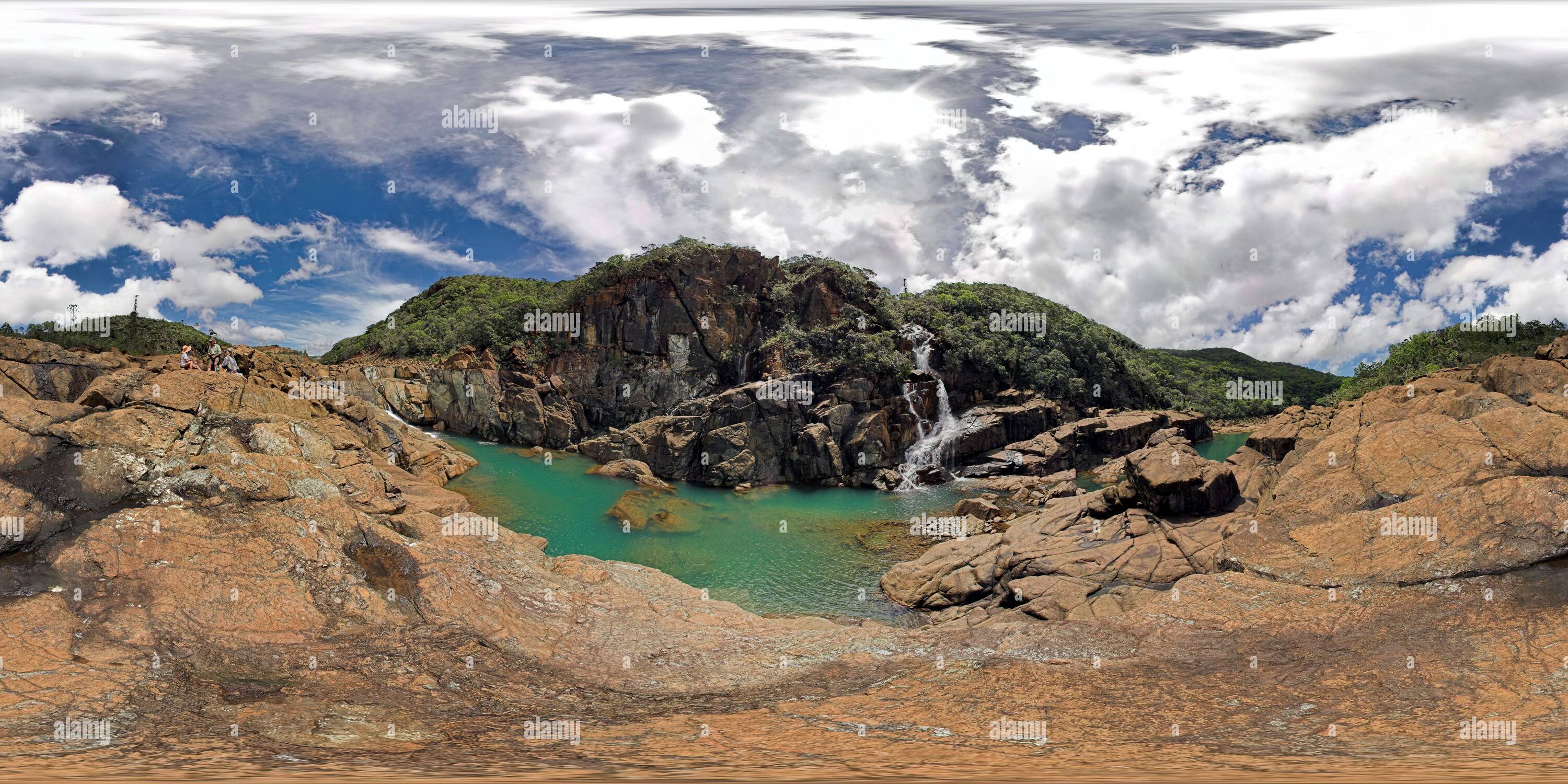 360 degree panoramic view of Yaté River Gorge