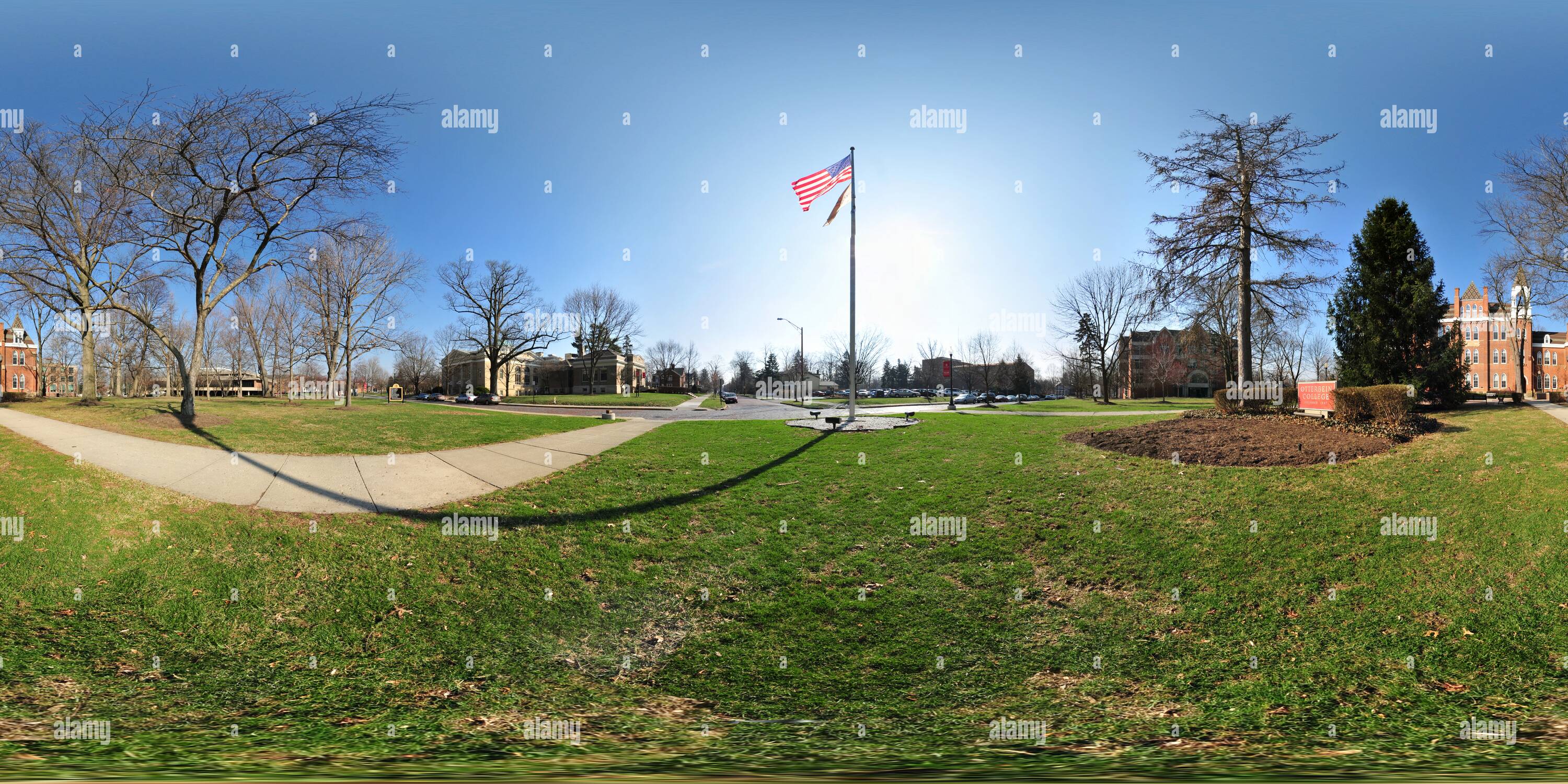 360° view of Otterbein College Campus, Westerville Ohio Alamy