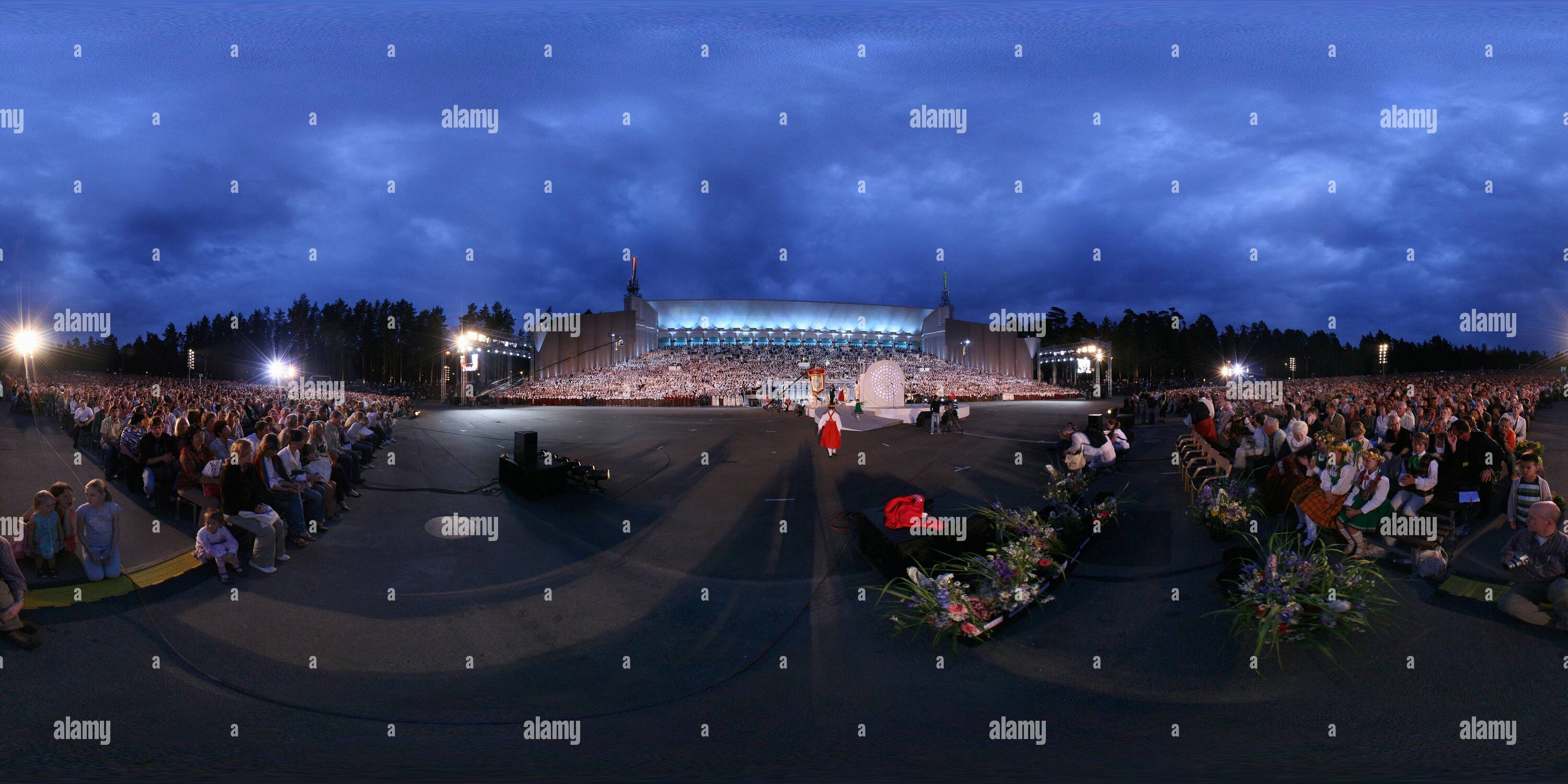 360° view of The 24th Latvian Song and Dance Festival, Riga - Alamy