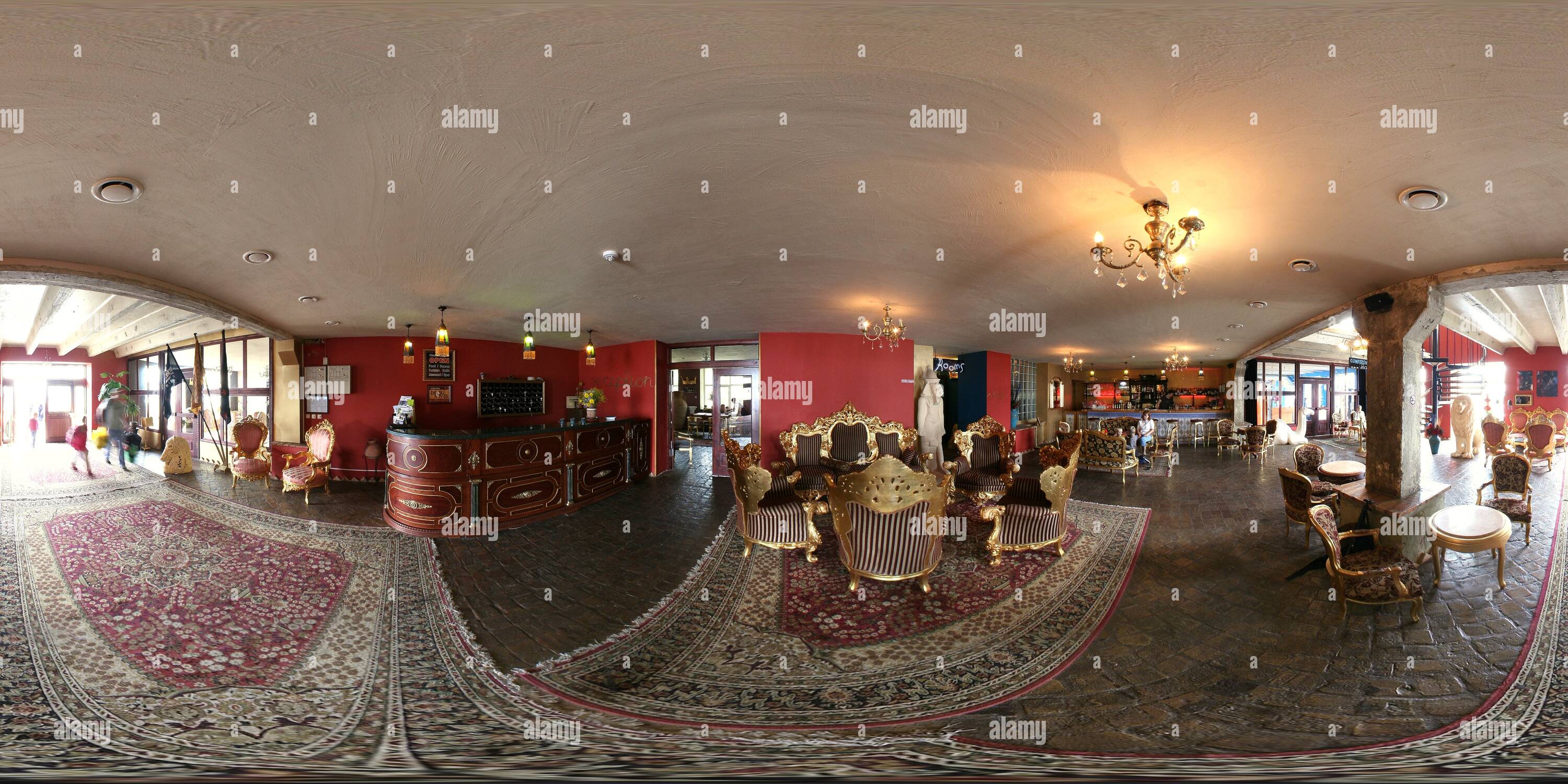 360° view of Reception of the Fontaine Royal Hotel in Liepaja Alamy