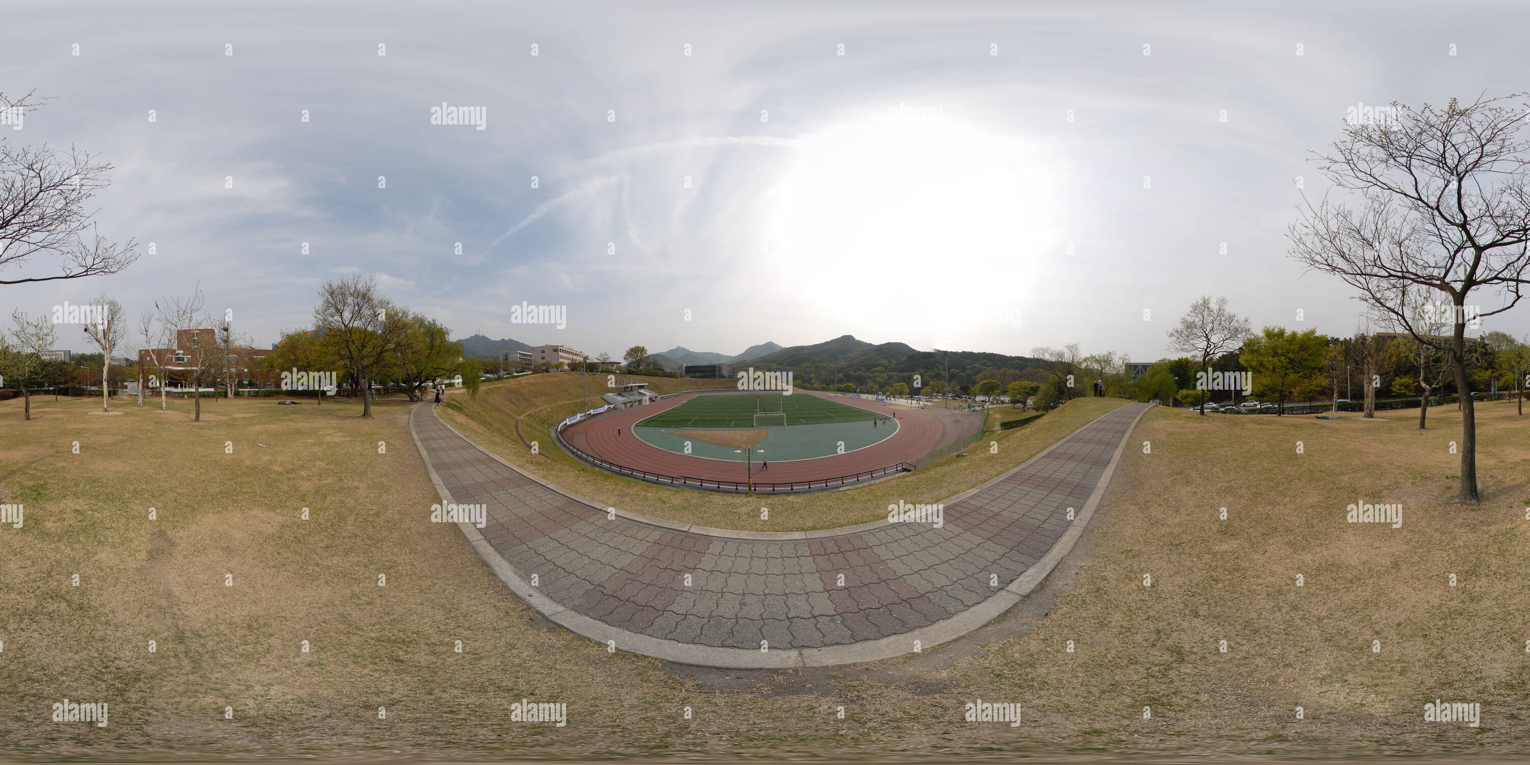 360 degree panoramic view of Stadium of Seoul National University