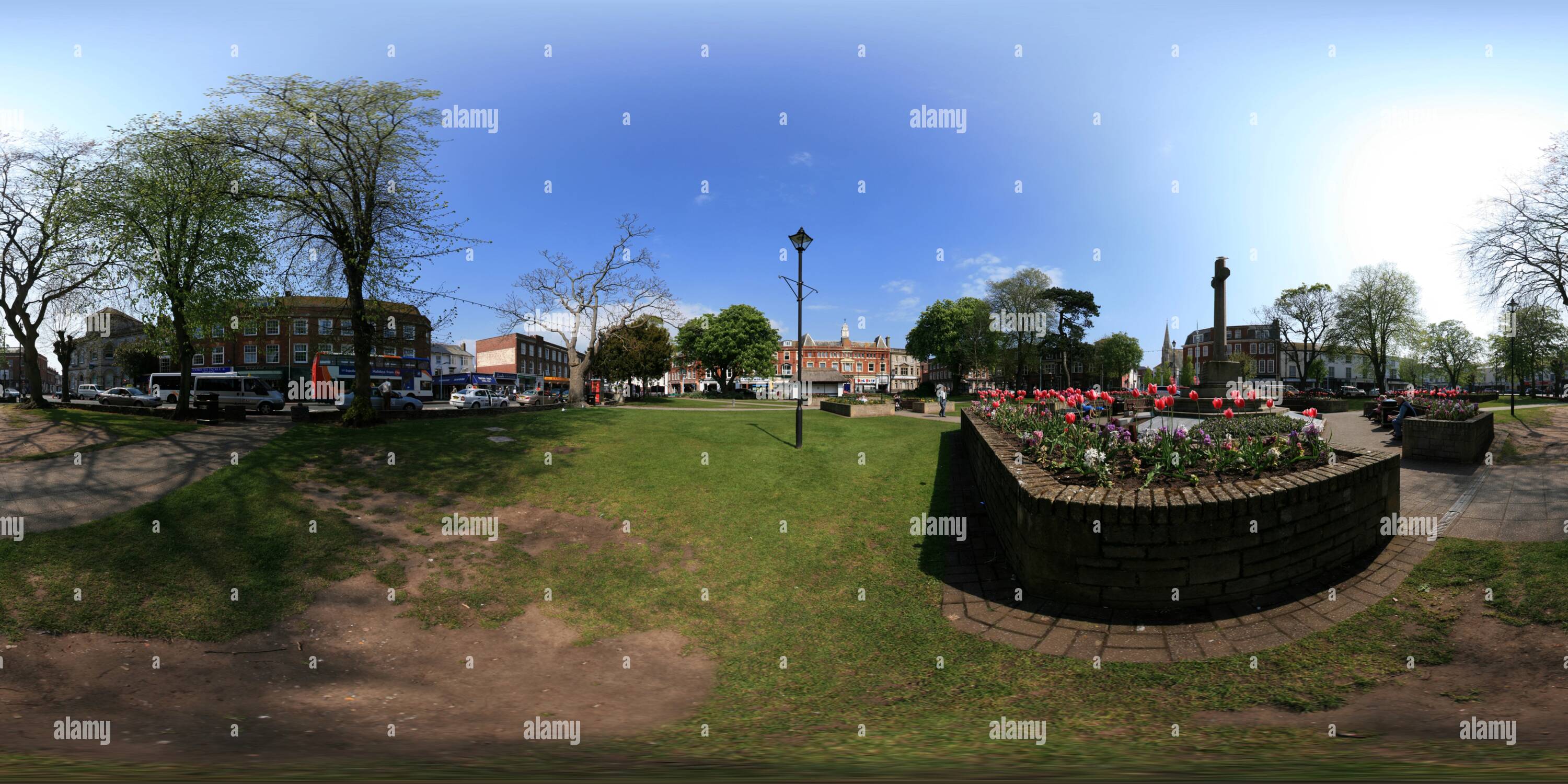 360° view of Exmouth Strand Gardens Alamy