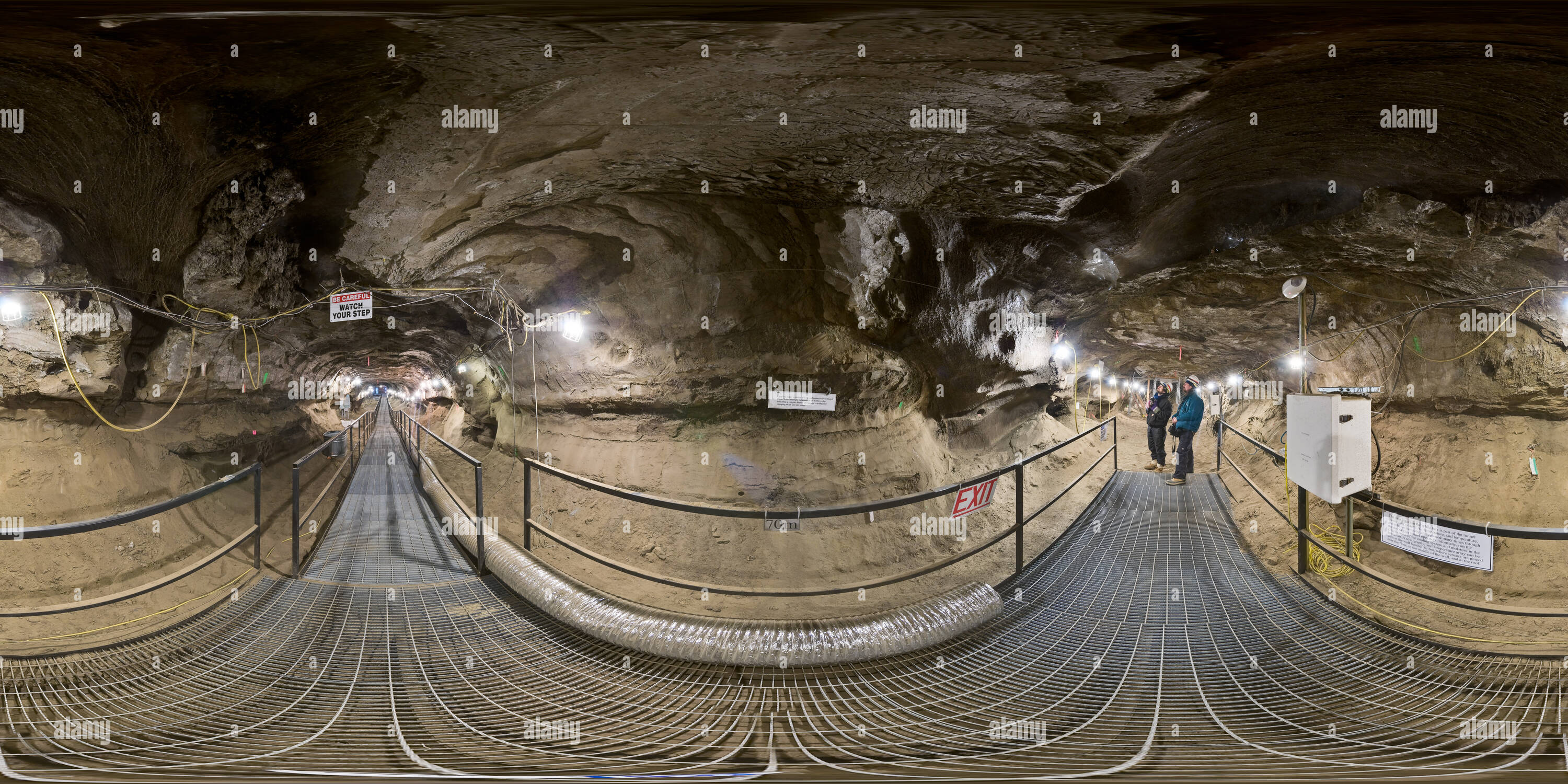 360° view of CRREL Permafrost Tunnel 70m into adit Alamy