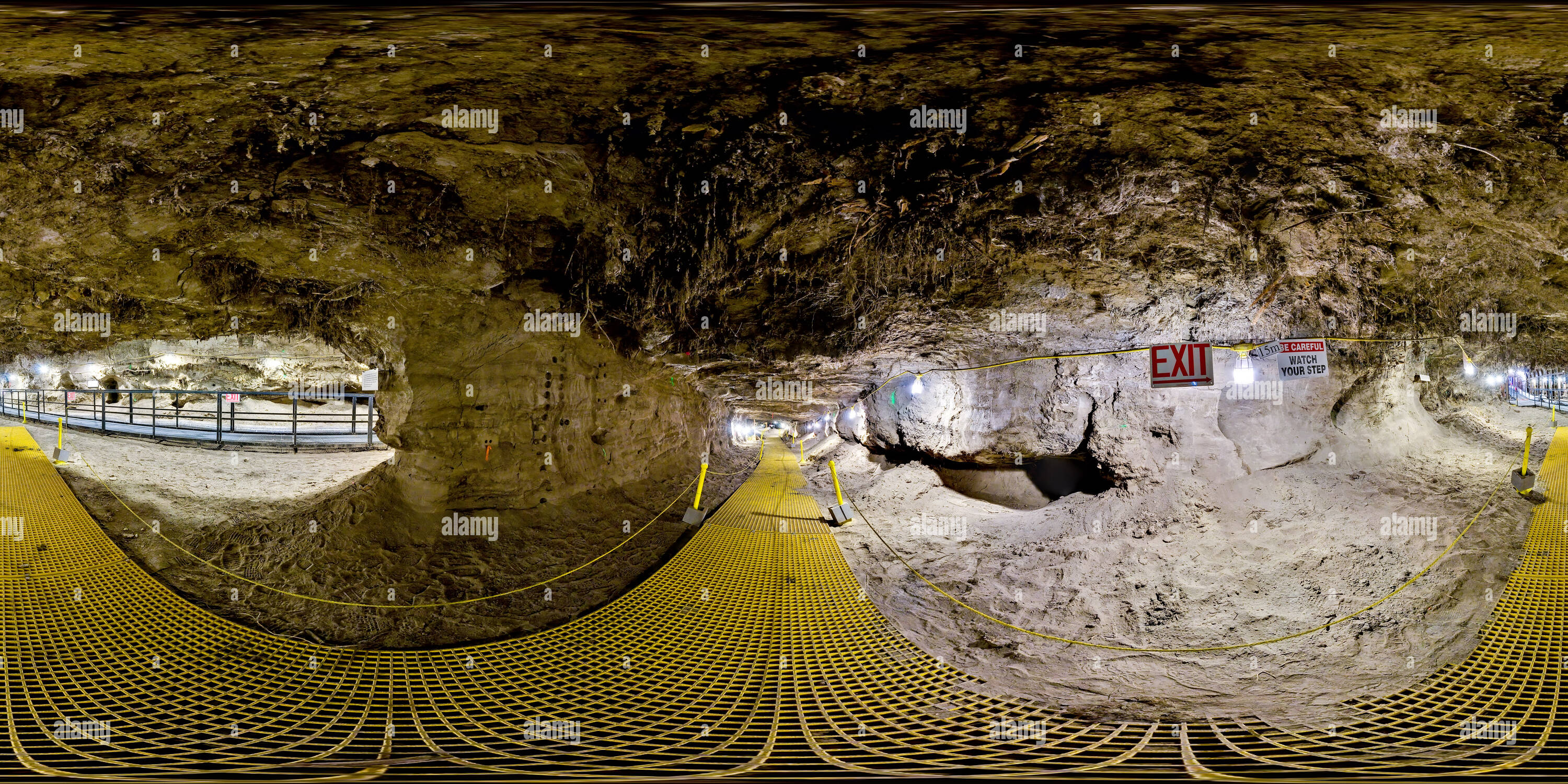 360 degree panoramic view of CRREL Permafrost Tunnel 15 meters into winze