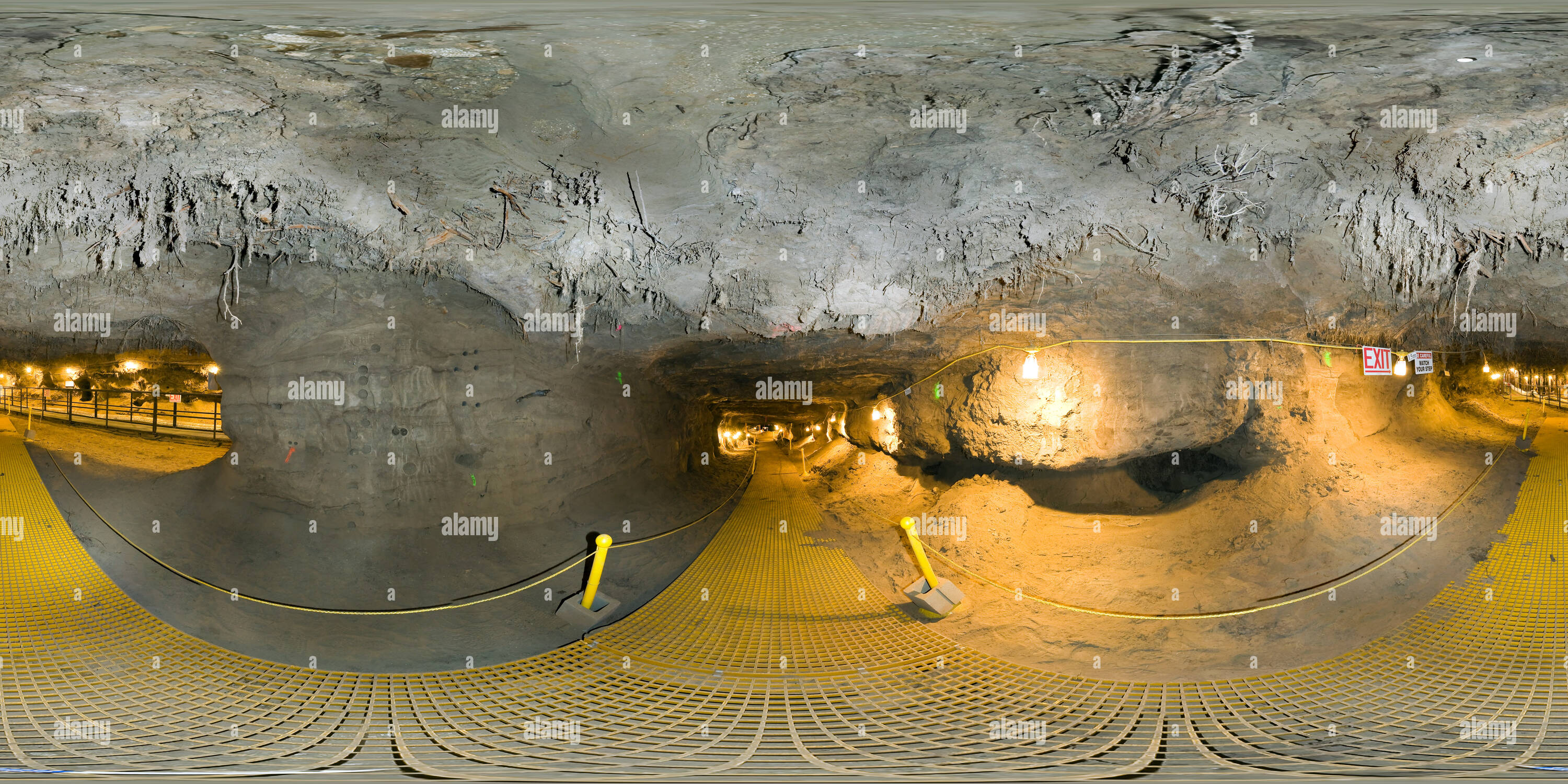 360 degree panoramic view of CRREL Permafrost Tunnel 21m into winze