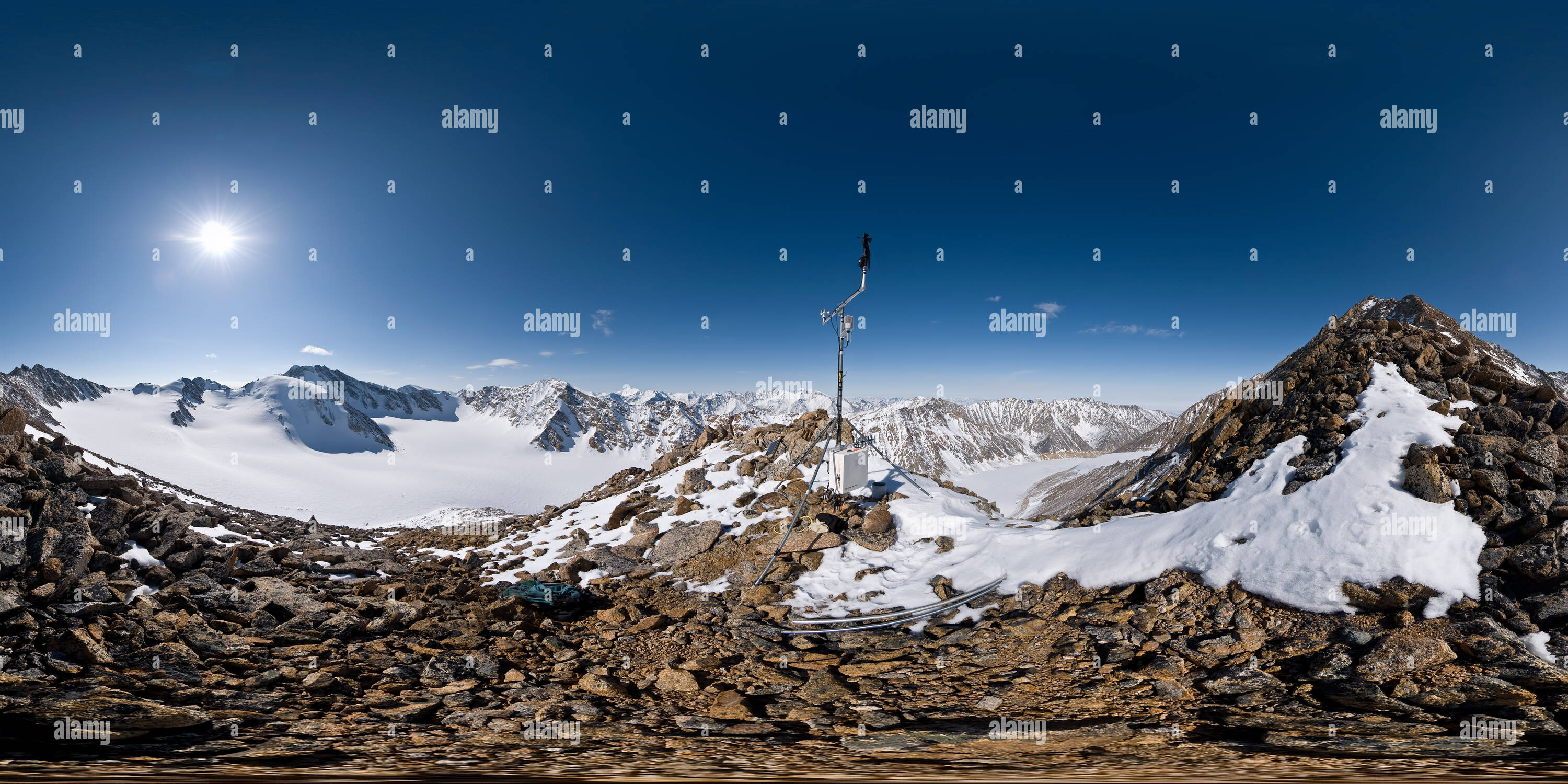 360° view of Highest weather station in Alaska Alamy