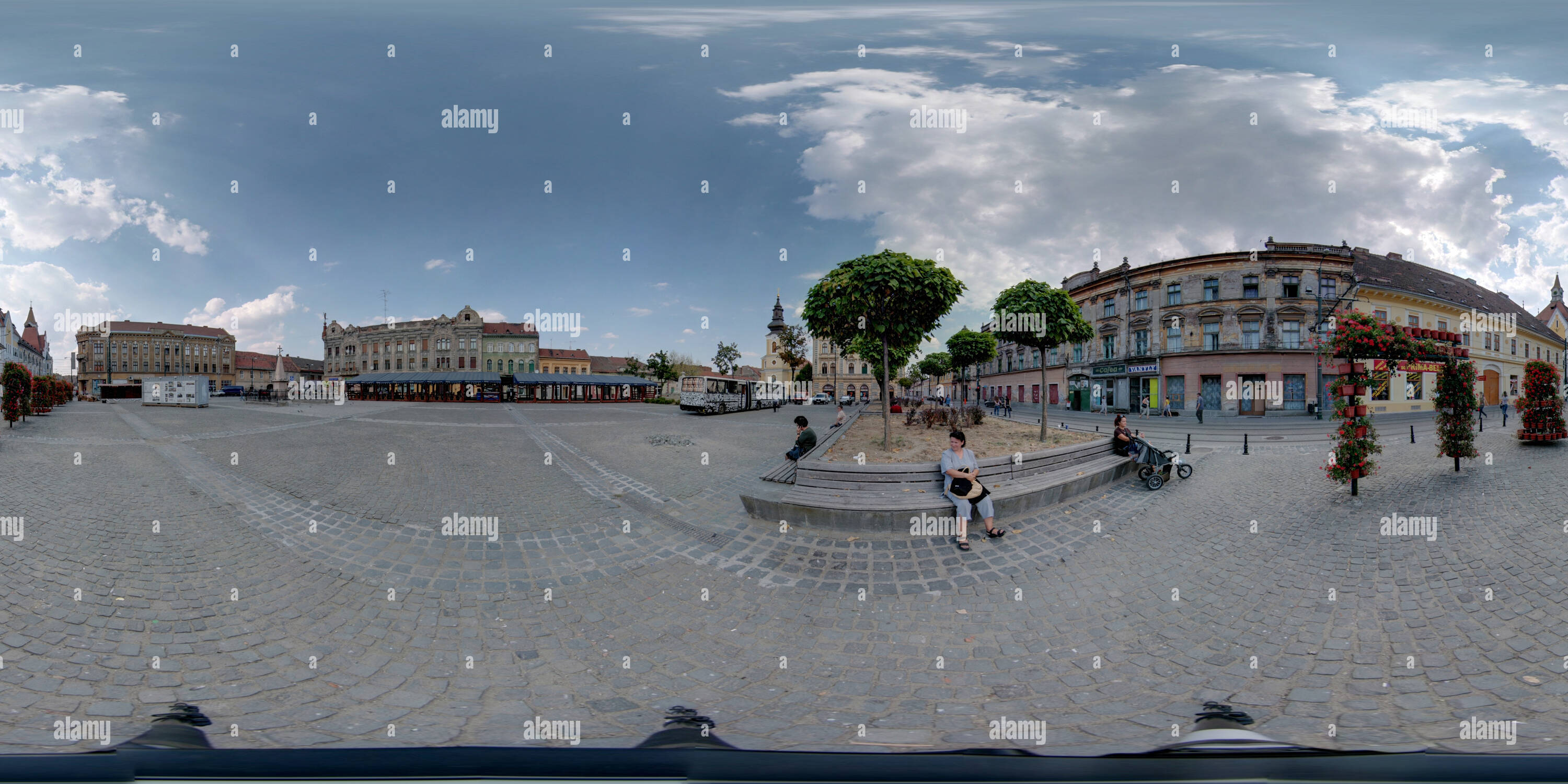 360° view of Timisoara Piata Traian Alamy