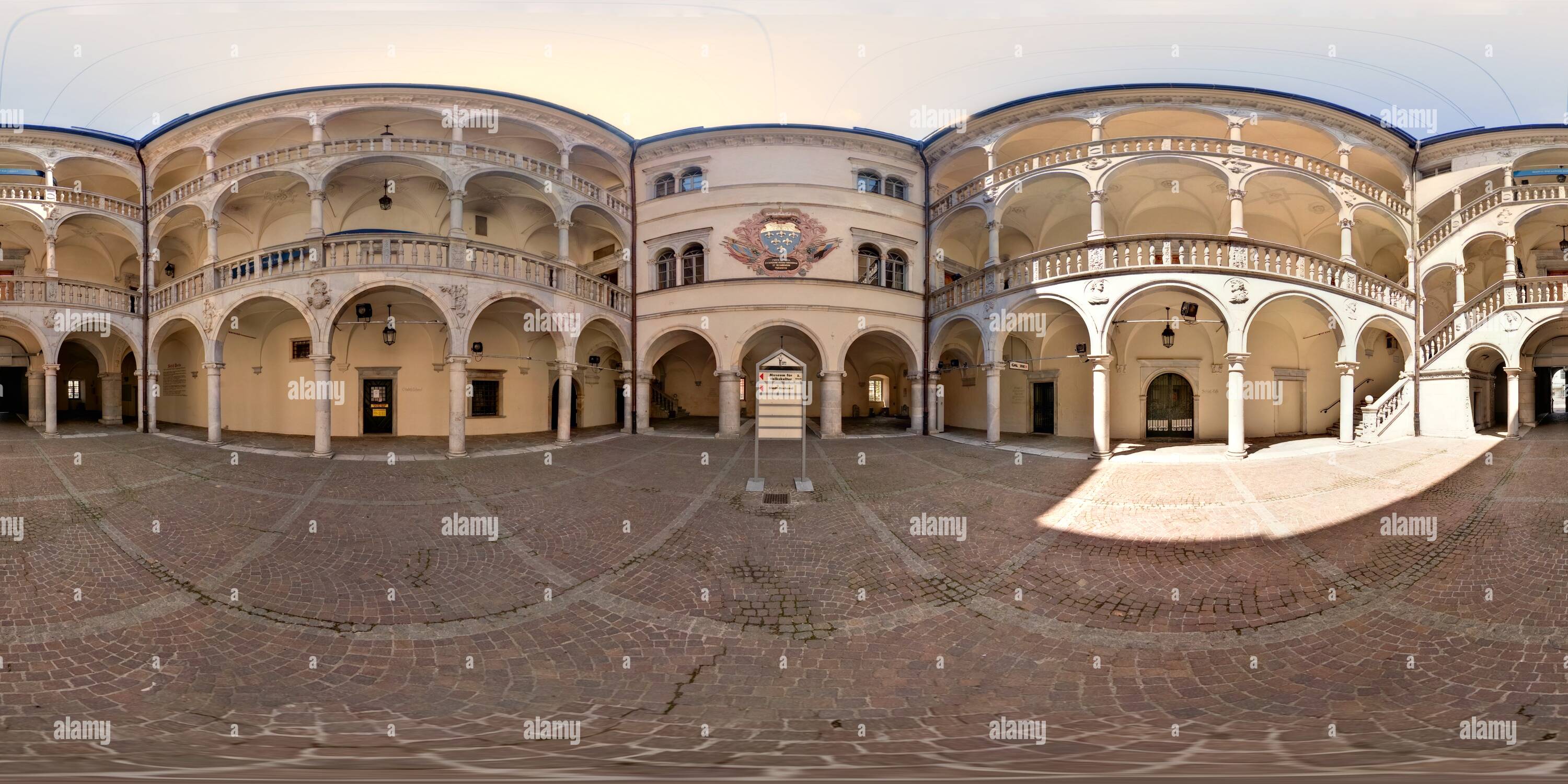 360° view of Schloss Porcia Alamy