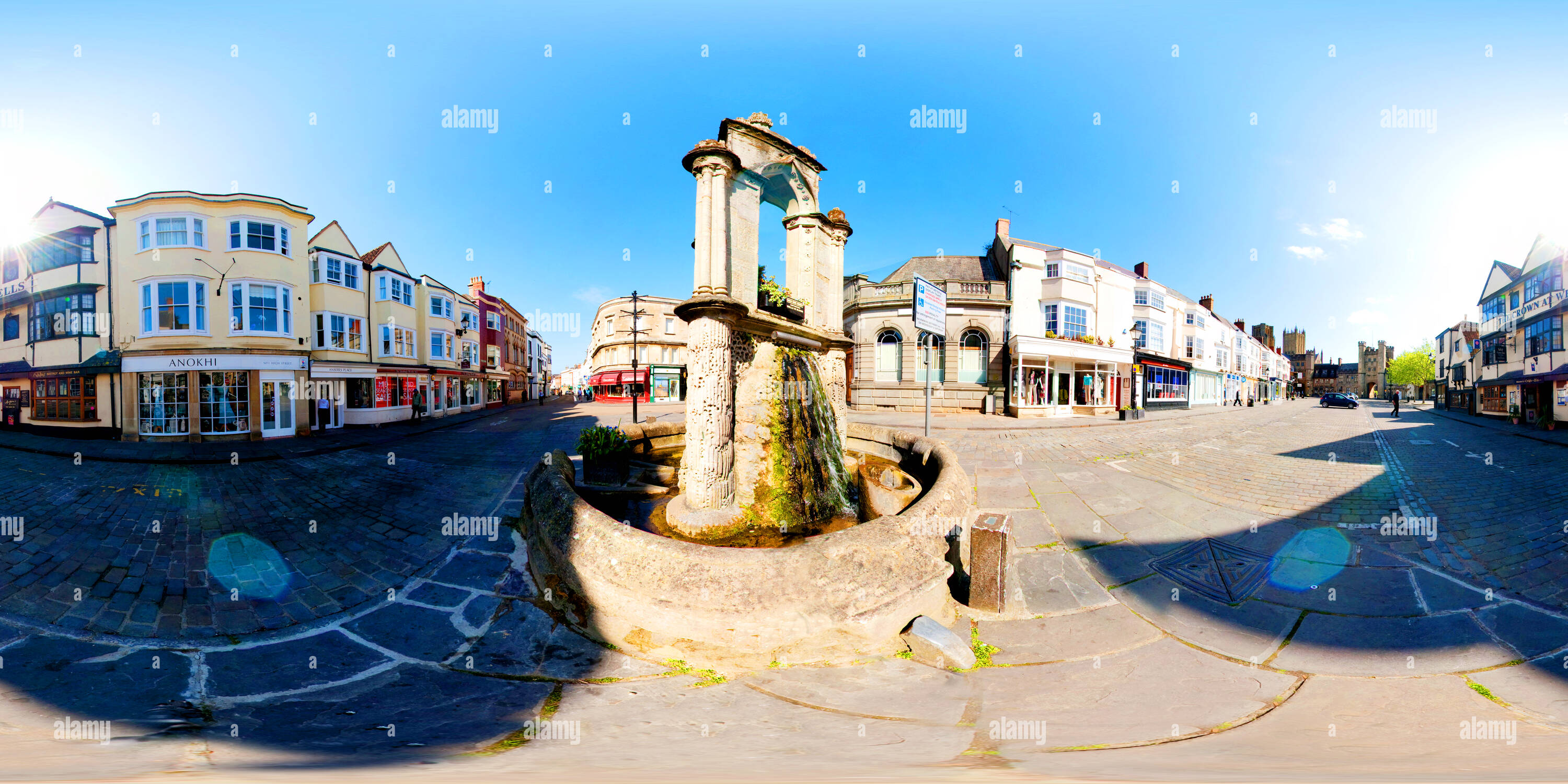 360° view of Well Wells Somerset - Alamy