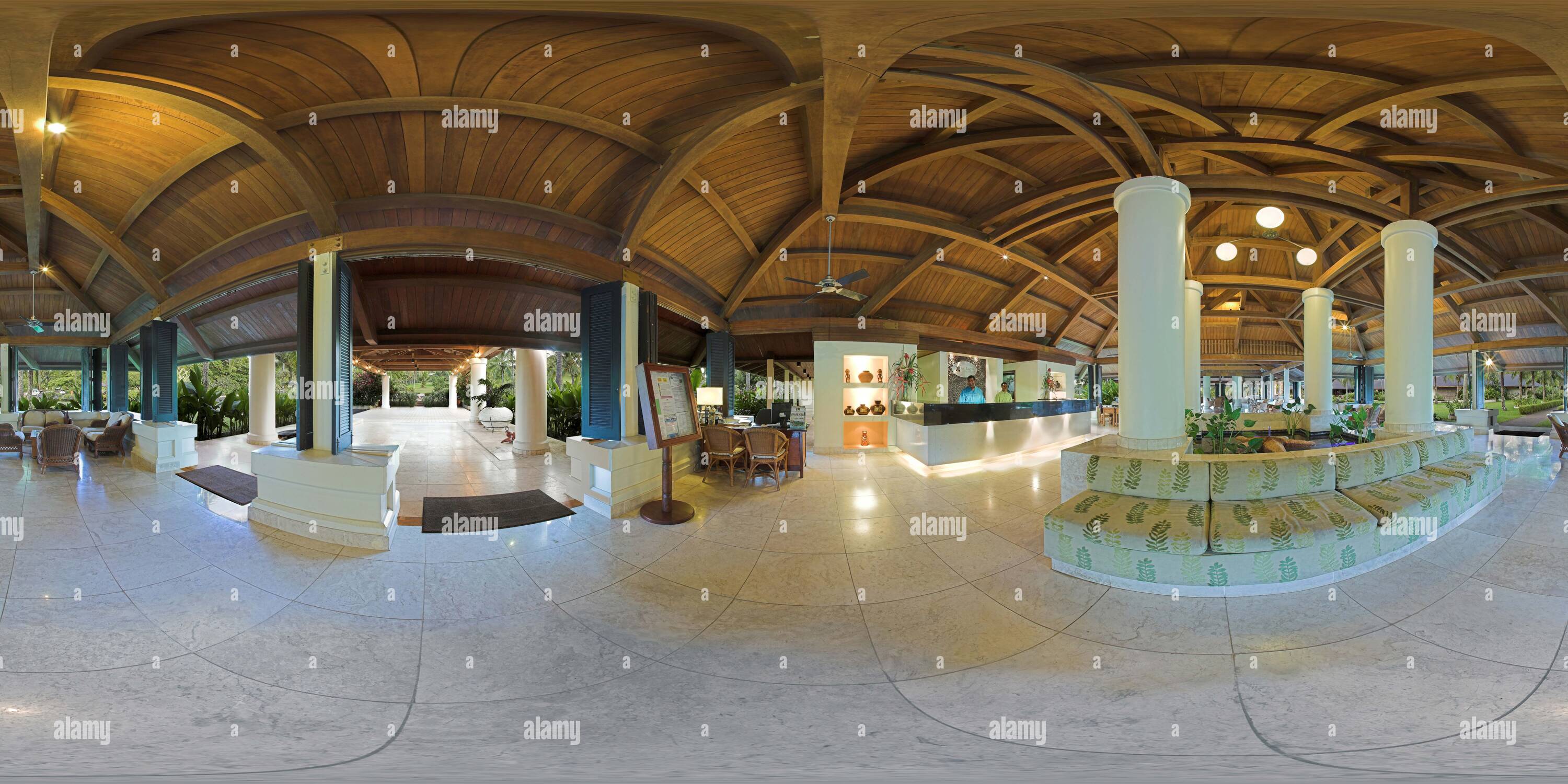 360 degree panoramic view of Le Lagon Resort Vanuatu Lobby