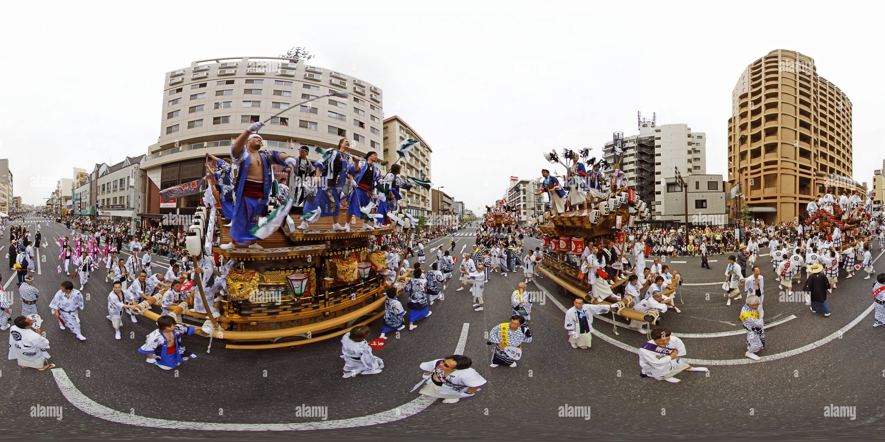 360 degree panoramic view of Kobe Higashinada Danjiri 2009