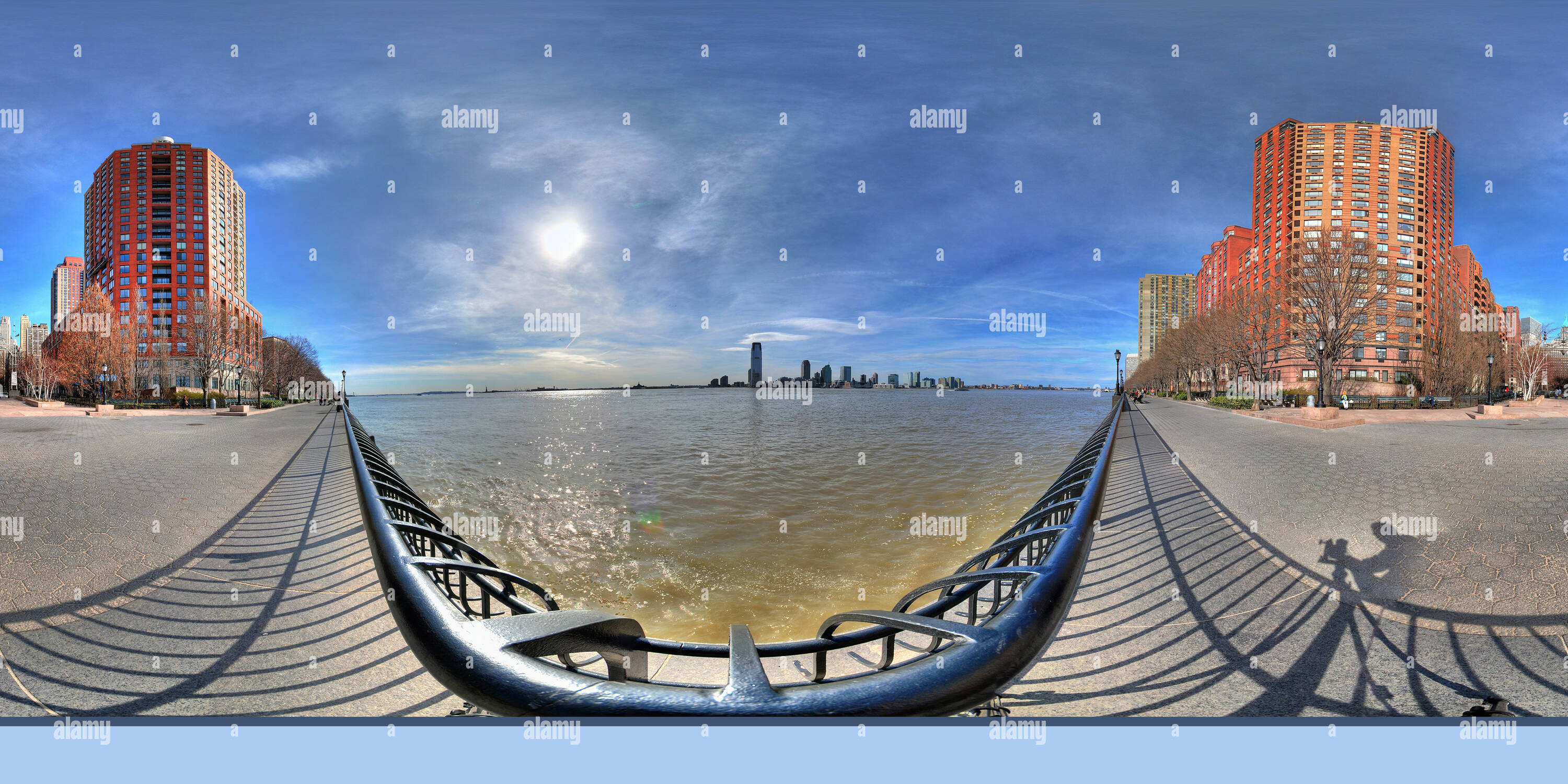 360° view of Across the Colgate Clock, in New York City - Alamy