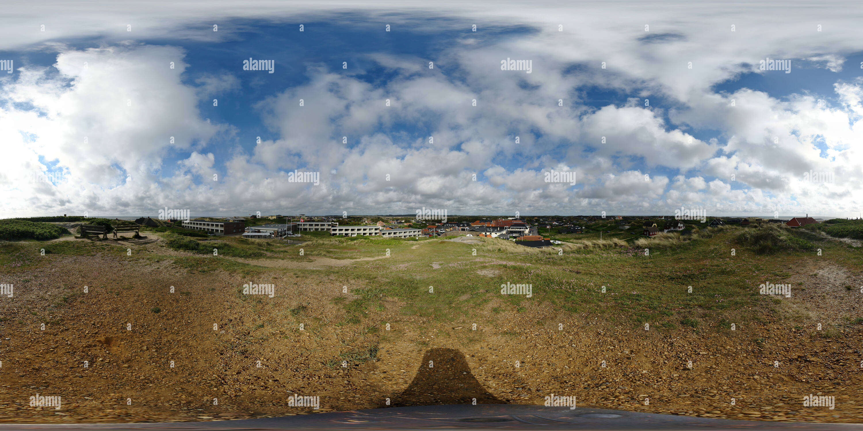 360 degree panoramic view of Geo Punkt Henne Strand