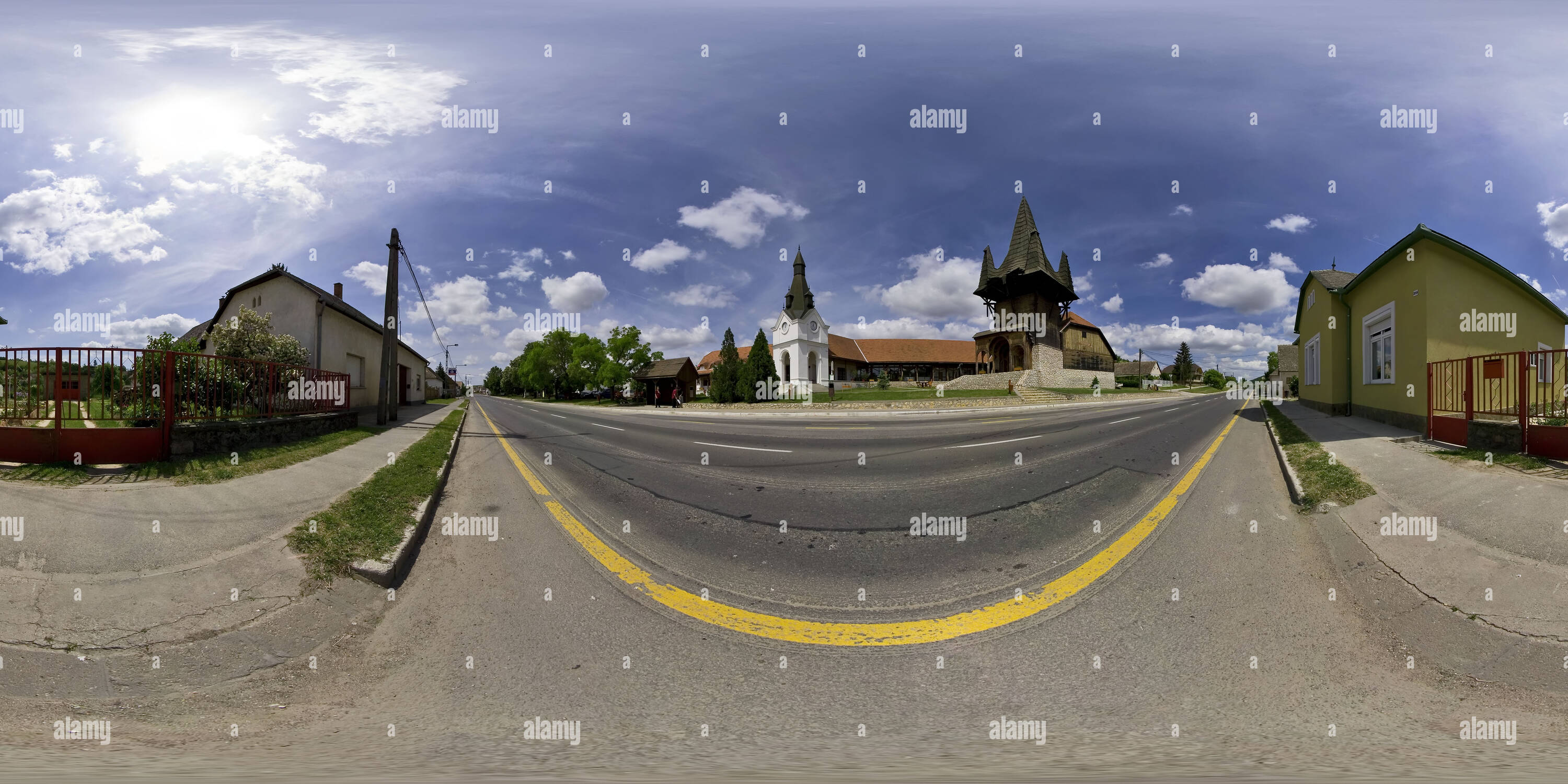 360 degree panoramic view of Community centre - planning Imre Makovecz