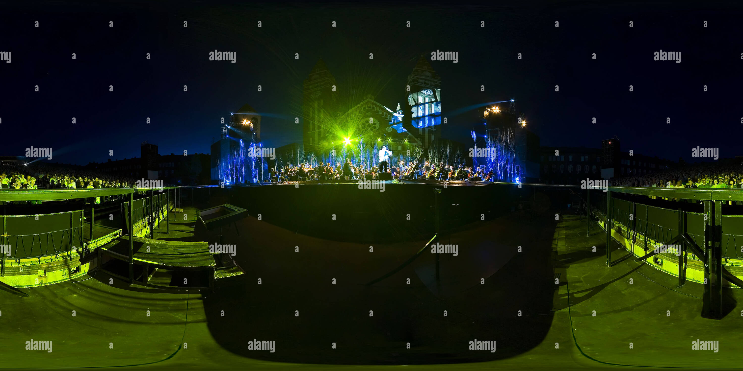 360 degree panoramic view of Open-air theatre - Three tenors gift concert