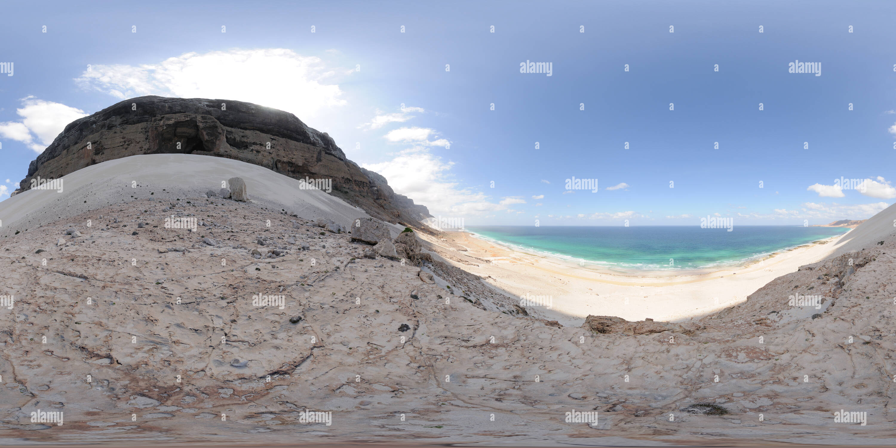 360° view of Sand dunes, Socotra, Yemen Alamy