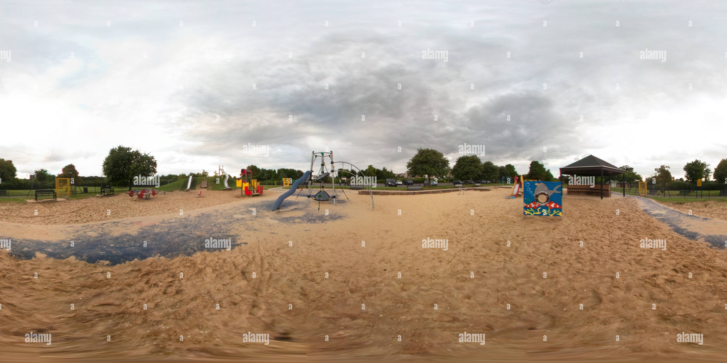 360° view of Mowsbury Park Play Area Bedford Alamy